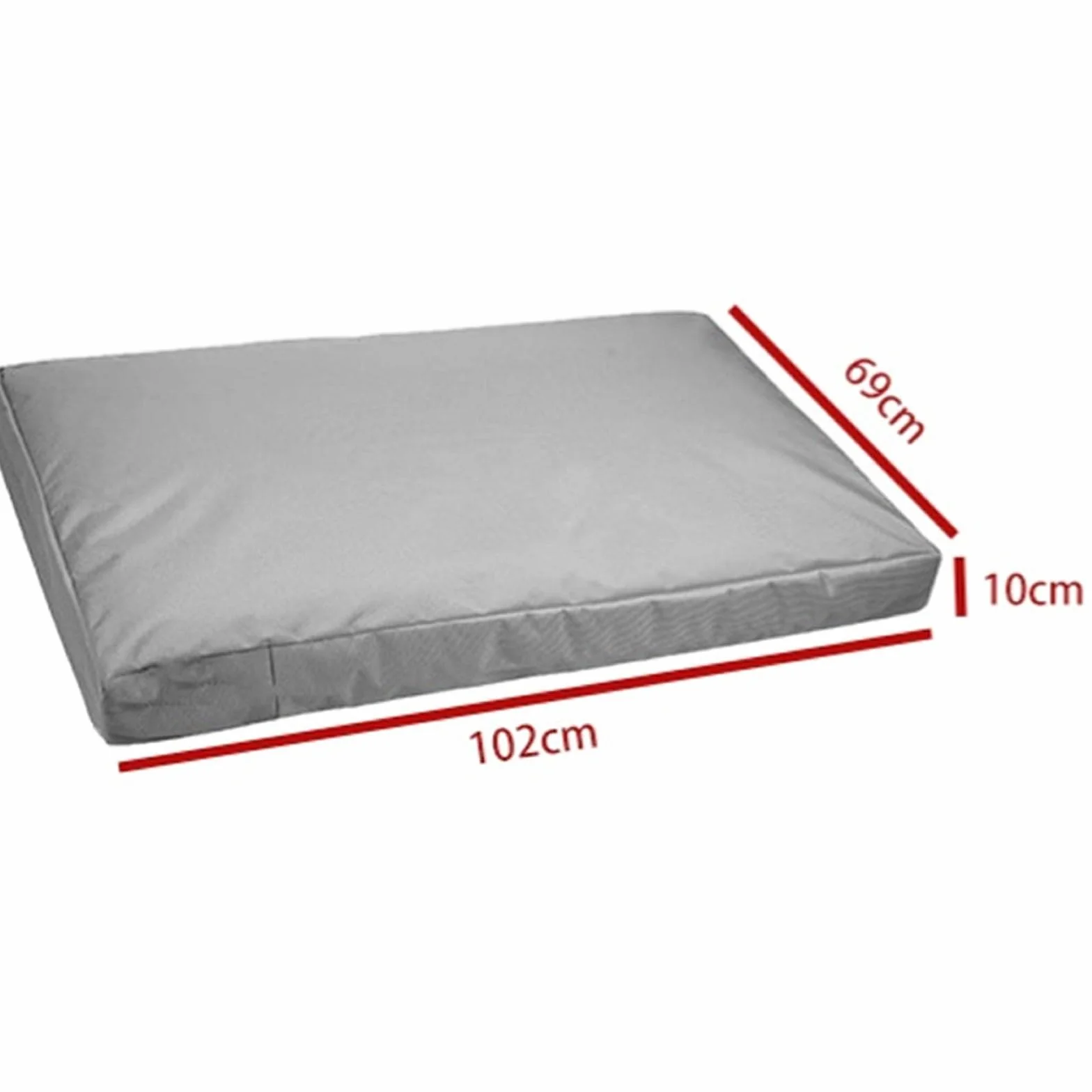 Copertura per letto per animali domestici in Oxford 210D, impermeabile e antiaderente per una facile pulizia, design riempibile fai da te con chiusura a cerniera (122 x 92 x 10 cm)