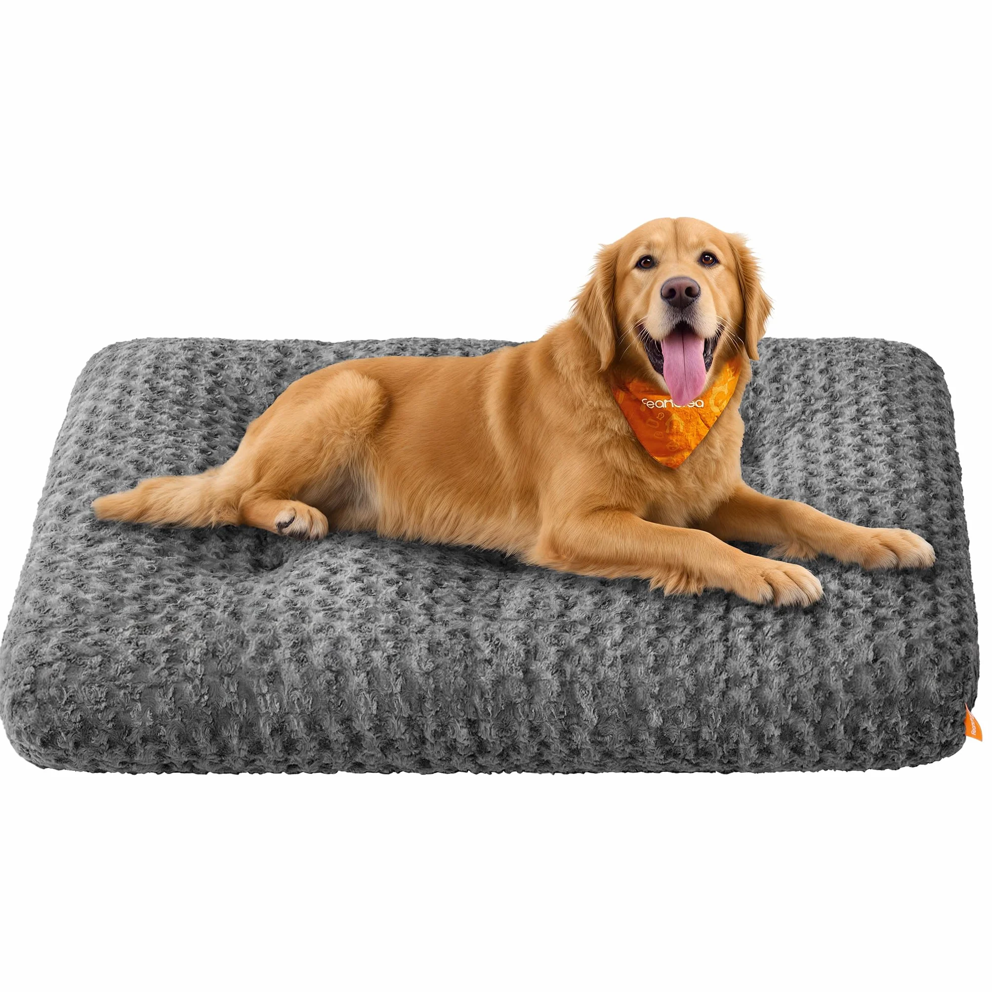 Feandrea Cuccia per Cani XXL Morbido Tappetino di Peluche 122 x 74 cm Lavabile Antiscivolo Grigio Ardesia