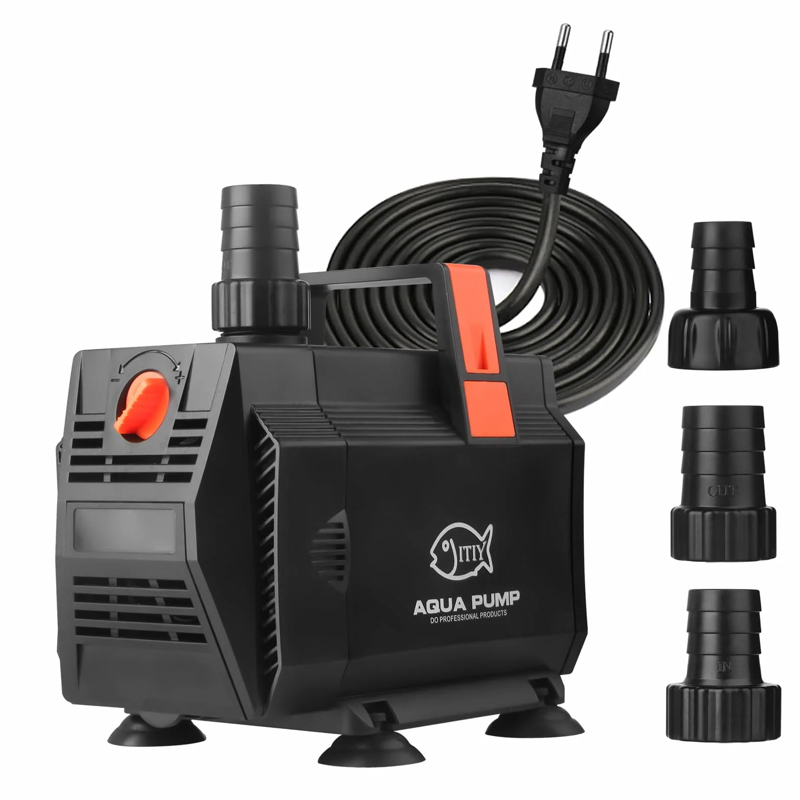 pompa sommergibile per laghetto, 30W 2000L/H pompa per fontana d'acqua pompa per acquario con controllo del flusso per acquario, cascata, filtrazione, esterno, idroponica