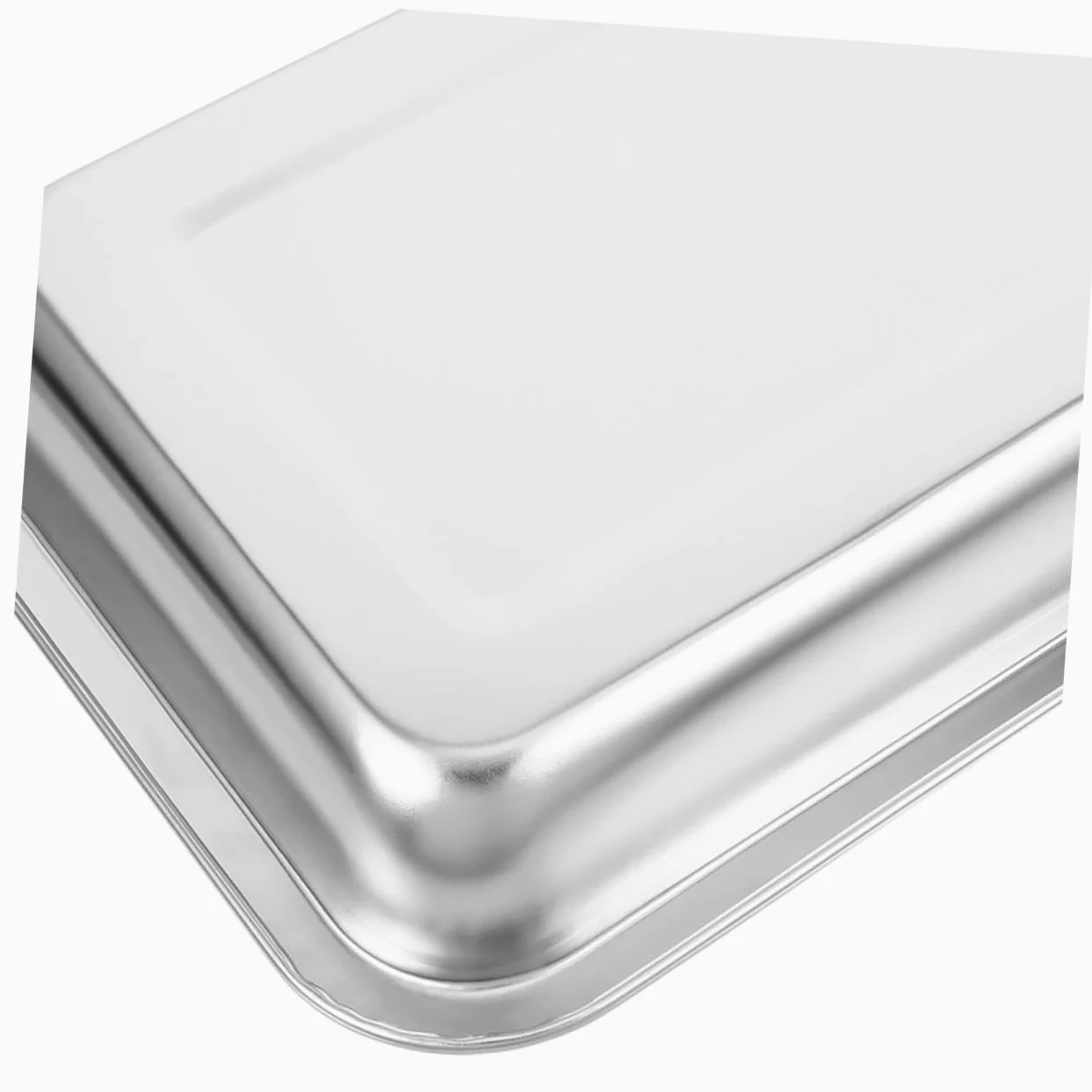 Luxshiny Lettiera per Gatti in Acciaio Inox 304 Aperta, Grande Capacità 2 Pezzi, Toilette per Gattini Resistente senza Perforazioni, per Uso Domestico e Viaggi