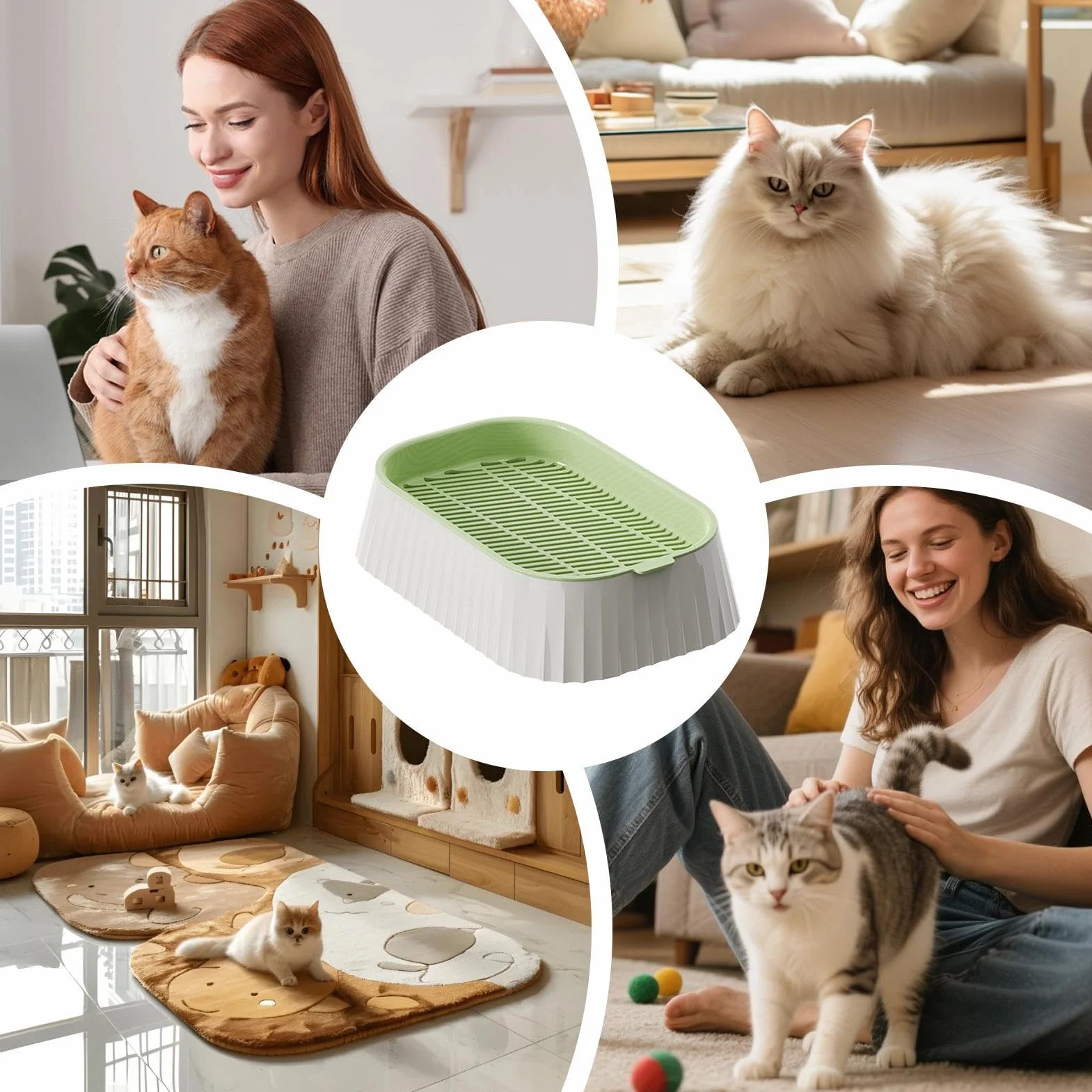Erba per gatti – erba per gatti biologica, facile da coltivare, pianta sempreverde, supporto digestivo ideale per gatti, supporto (12 cm, 20 – 30 Cm), sottovaso, vasi da fiori, piante