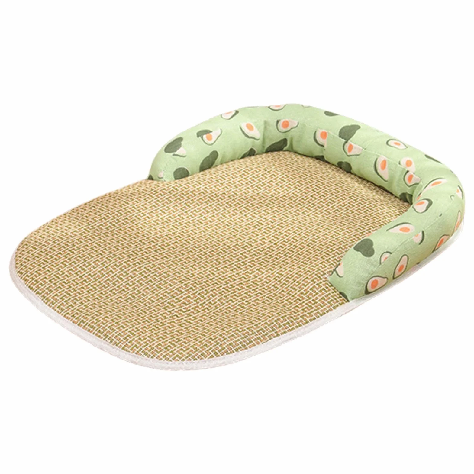 Tappetino rinfrescante per cani - Coperta rinfrescante estiva per animali domestici | Coperta rinfrescante per cani da interno, materassino in vimini finto rattan per cani e gatti di taglia piccola e