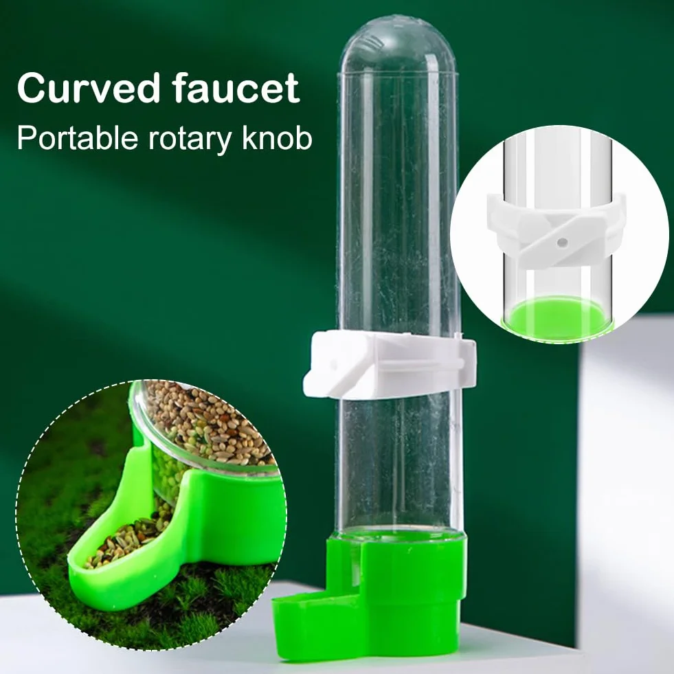 3Pcs Bird Feeder Drinker per Gabbia, Automatica Abbeveratoio per Uccelli Beverino, Abbeveratoi per Uccelli da Appendere, Dispenser D'acqua per Gabbie per Uccelli, per Pappagalli, Pappagallini