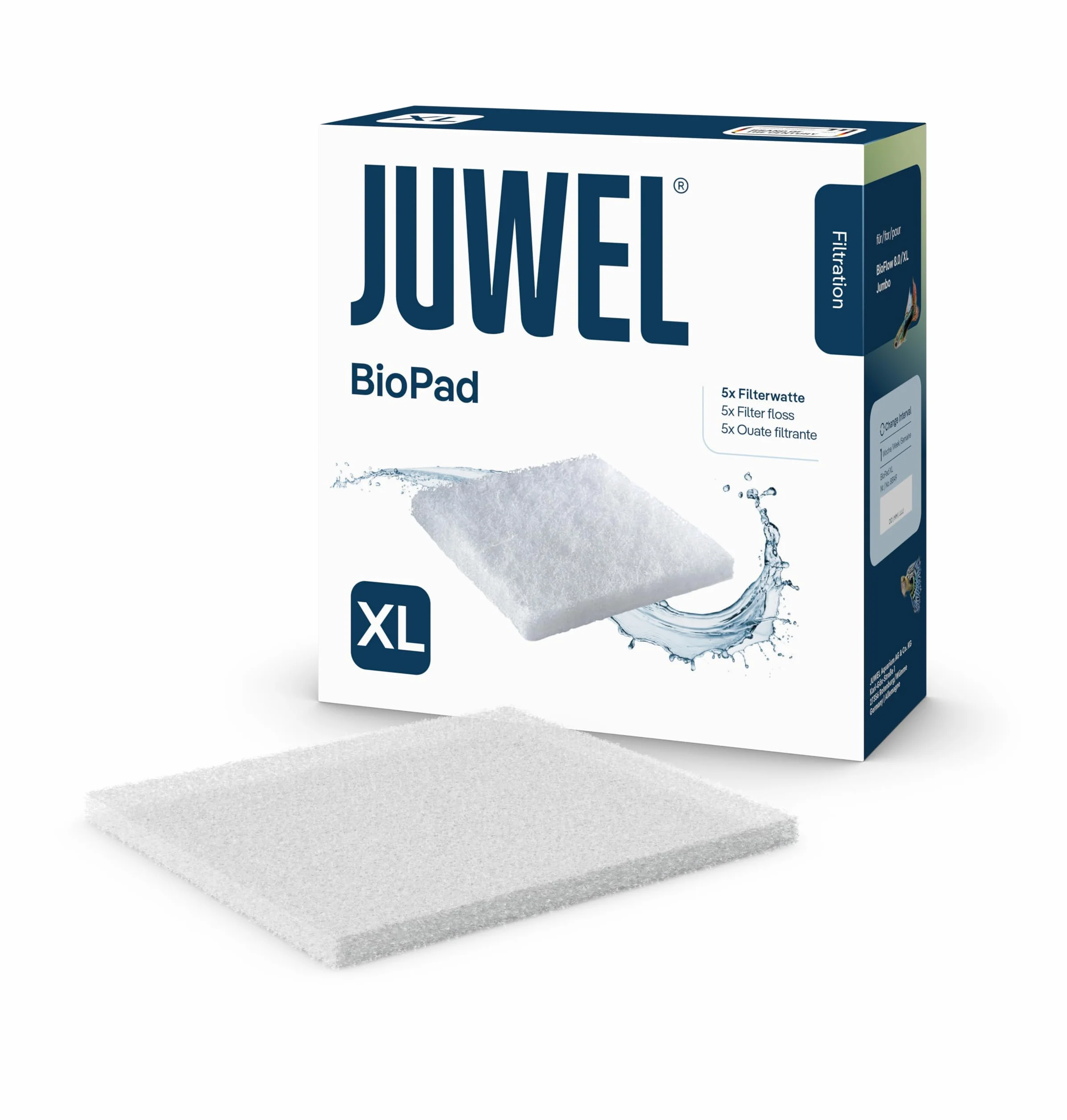 Juwel Ovatta filtrante Jumbo Bioflow 8.0, 1 confezione da 5 pz