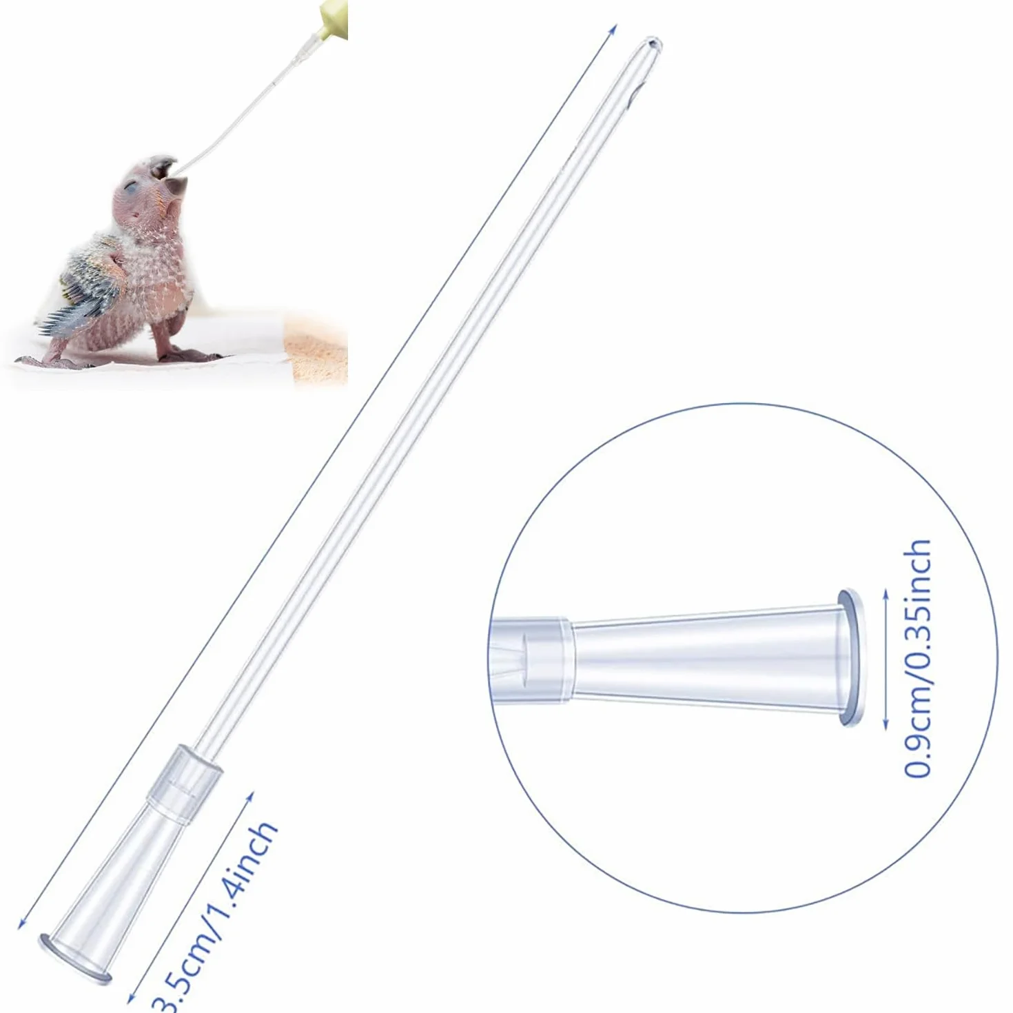 Alimentatore Pappagalli,10 ml Siringhe per L'alimentazione degli Uccellini con 10 Tubi,Strumento per L'alimentazione Manuale di Pappagalli,Piccioni,Passeri e Piccoli Animali,Mangiatoia