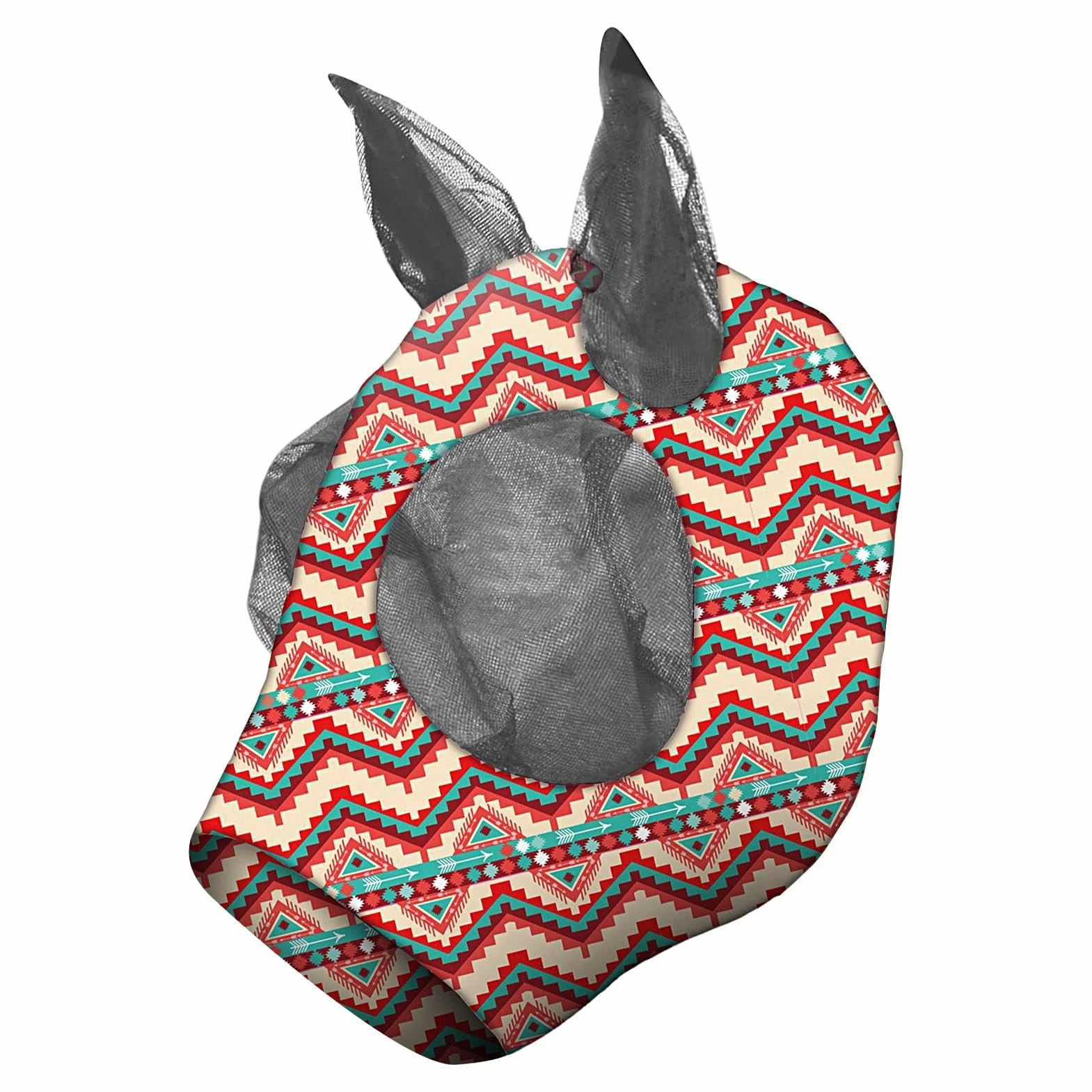 Generico Mascherina Antimosche Cavallo Coprifaccia Equino Traspirante Taglia M/L