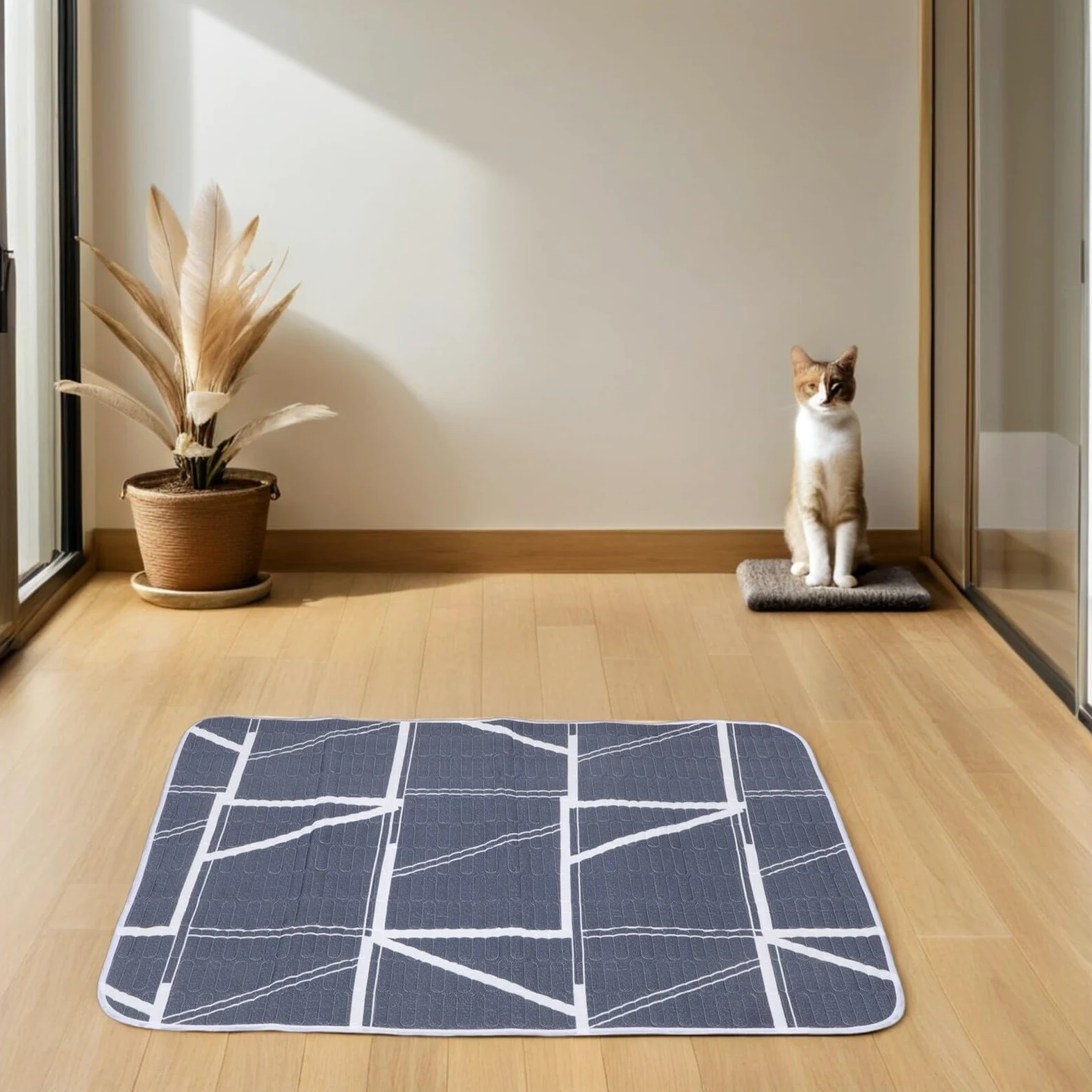 2 Tappetini Lavabili per Animali Domestici 80X120 CM Cuscino Assorbente Traspirante e per Cani e Gatti Tappetini Riutilizzabili per Addestramento e Uso Interno ed Esterno