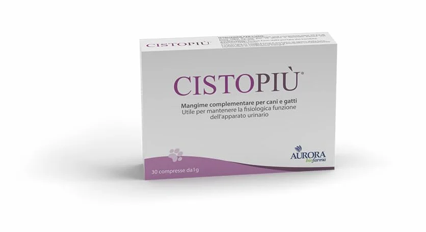 Aurora Biofarma Cistopiù - Integratore per Vie Urinarie di Cani e Gatti 30 Compresse