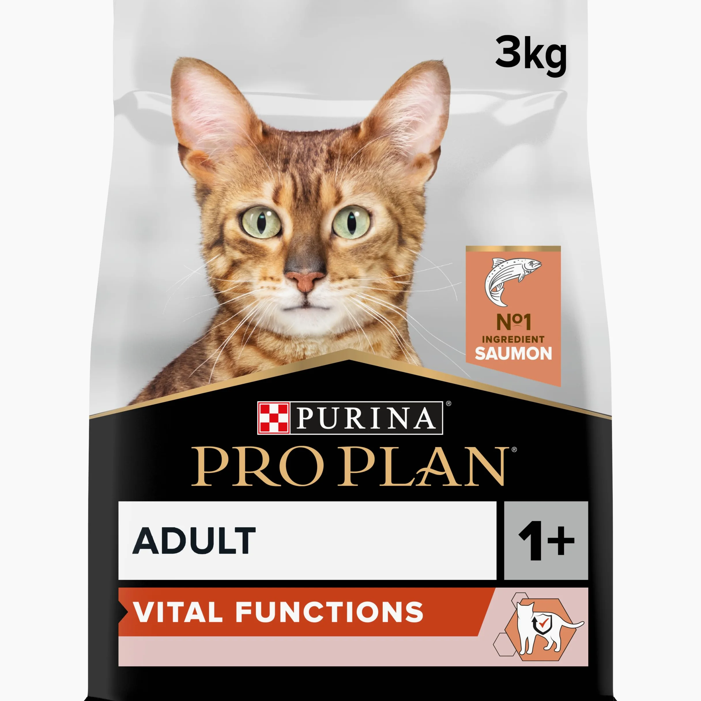 Purina Pro Plan Vital Function Crocchette Gatti Adulti Ricco in Salmone 3kg