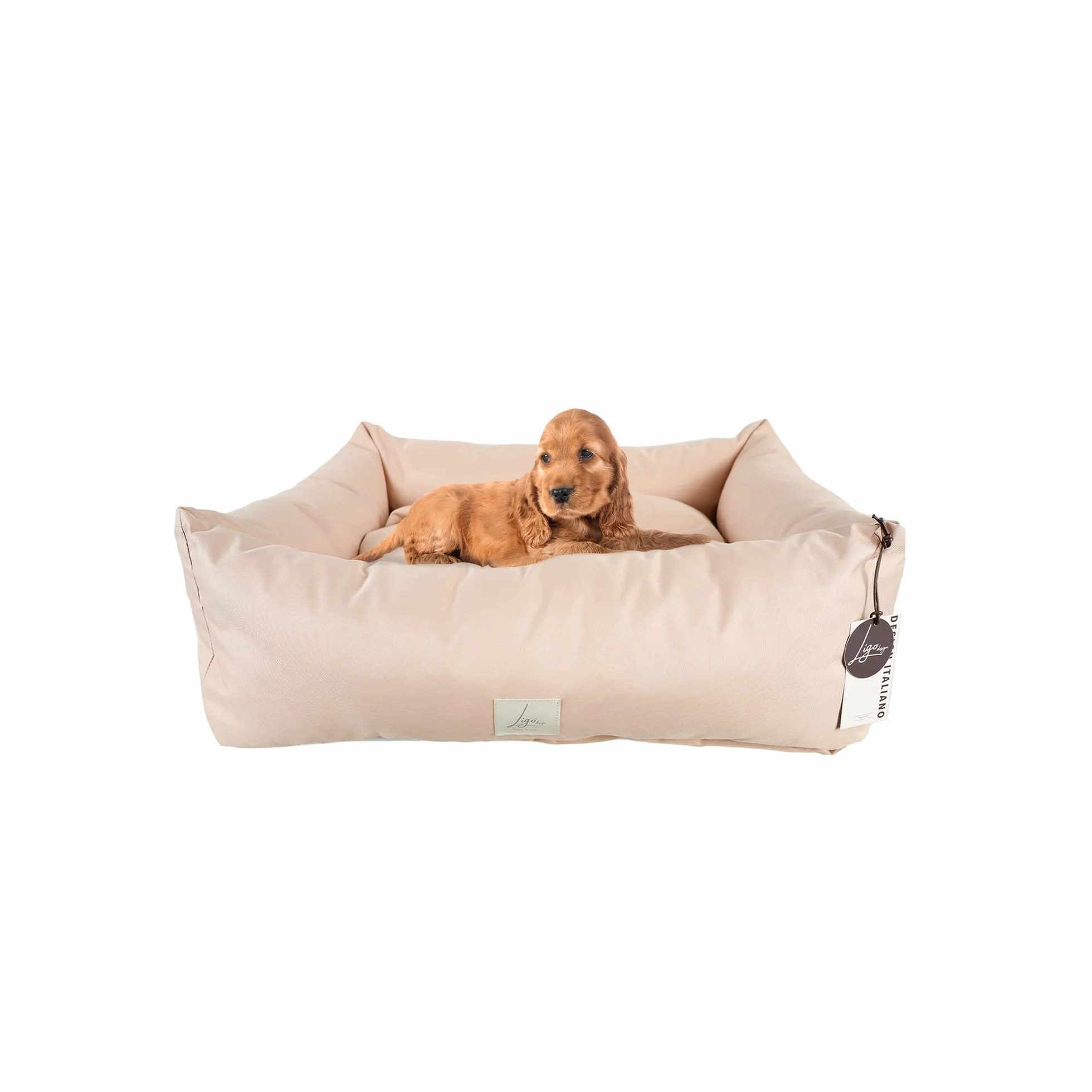 Cuccia per cani idrorepellente antigraffio Ligo Buddy 70x65 cm Beige