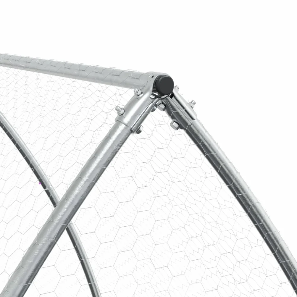 Generico Conigliera Argento 600x105x120 cm in Acciaio Zincato,Argento,28.2kg,3281529