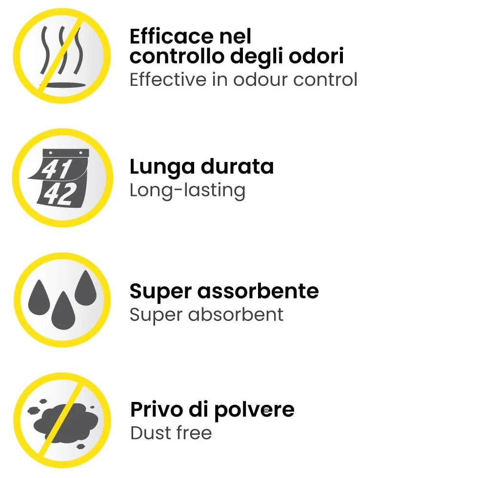 Croci Easy Clean - Lettiera Gatto Silicio - Sabbia Lettiera per Gatti in Cristalli di Silicio - Sabbietta Gatto ad Alto Assorbimento e Veloce da Pulire, 7,5 Lt
