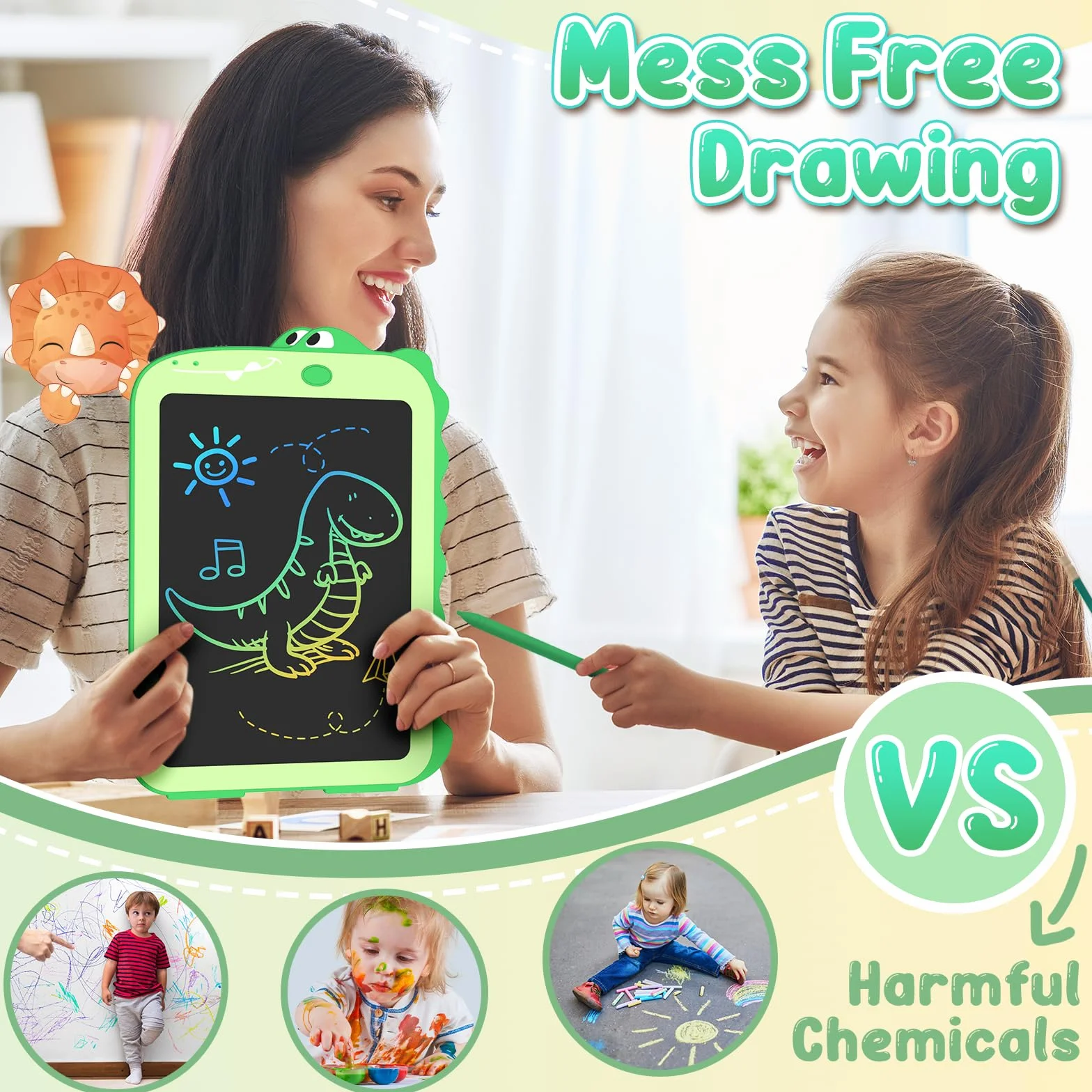 Bambina Giocattolo 8.5 Pollice Tavoletta Grafica LCD Lavagna per Bambini 3-8 Anni Regalo Disegno
