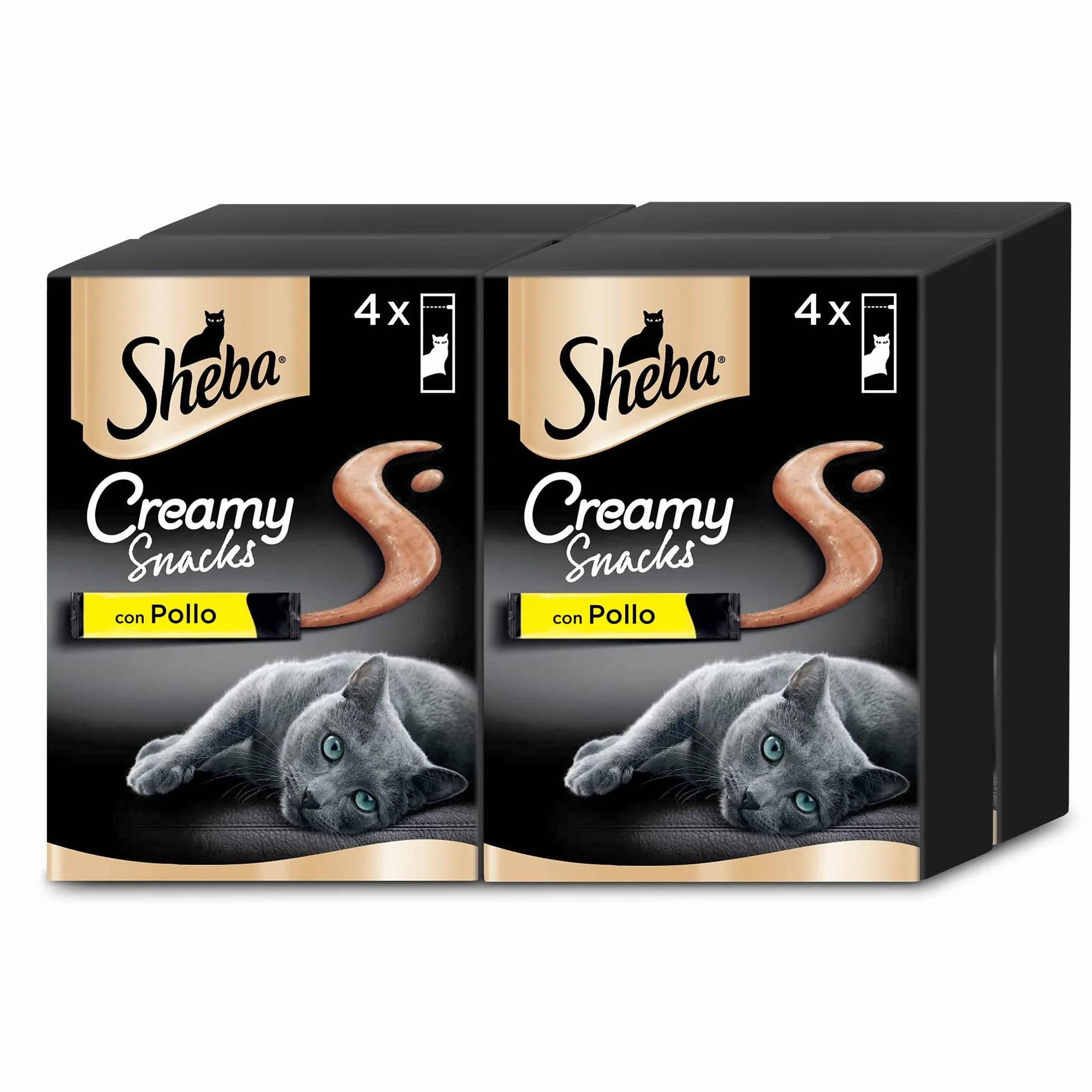 Sheba Creamy Snacks Marrone 4 Unità Confezione da 11