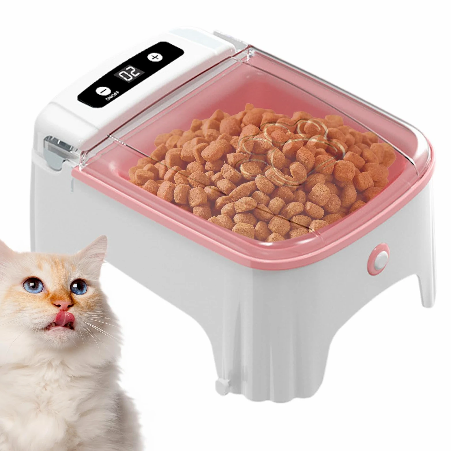 Distributore Automatico Di Cibo Umido Per Gatti Elettrica Cibo Secco | Sensore Adatto a Tutte le Razze, , Cani Piccoli e Cuccioli