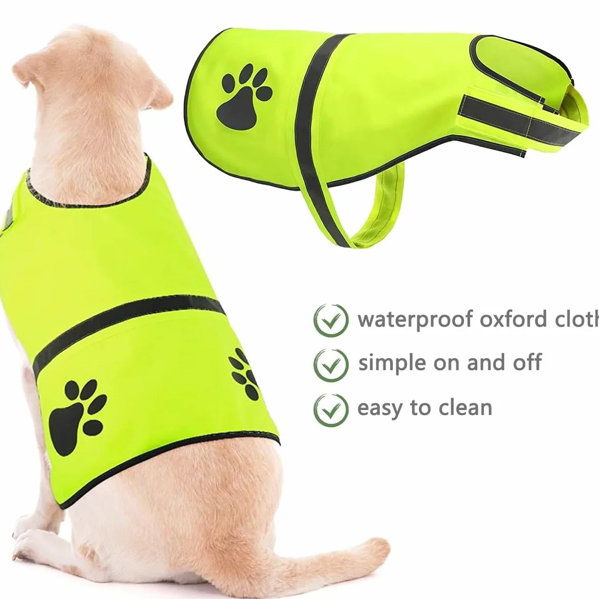 Gilet Riflettente Per Cani, Sicurezza Maglia Del Cane,Costume Riflettente Per Cani,Gilet Sicurezza Per Mantiene Vostro Cane Visibile Sicuro Da Auto E Incidenti Da Caccia
