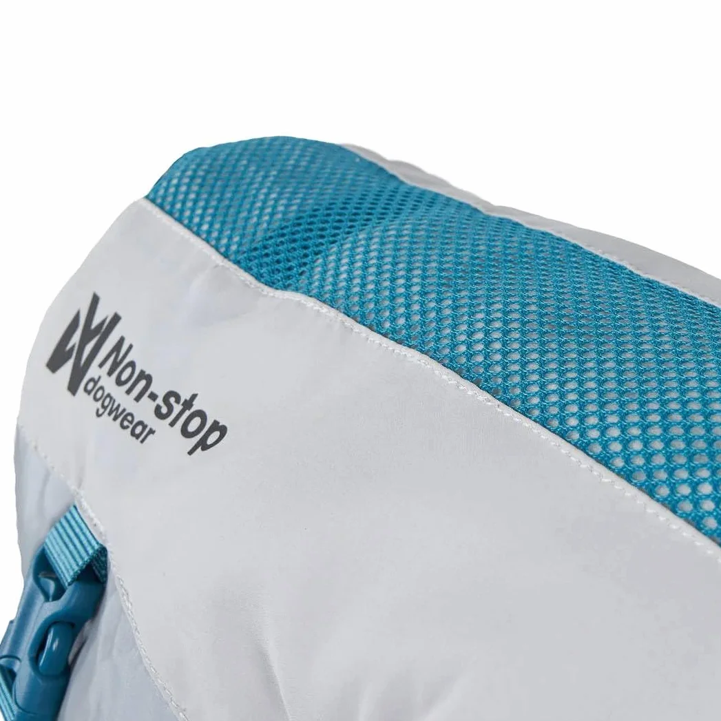 Non-Stop Dogwear Gilet rinfrescante per cani, grigio chiaro/verde acqua (M)