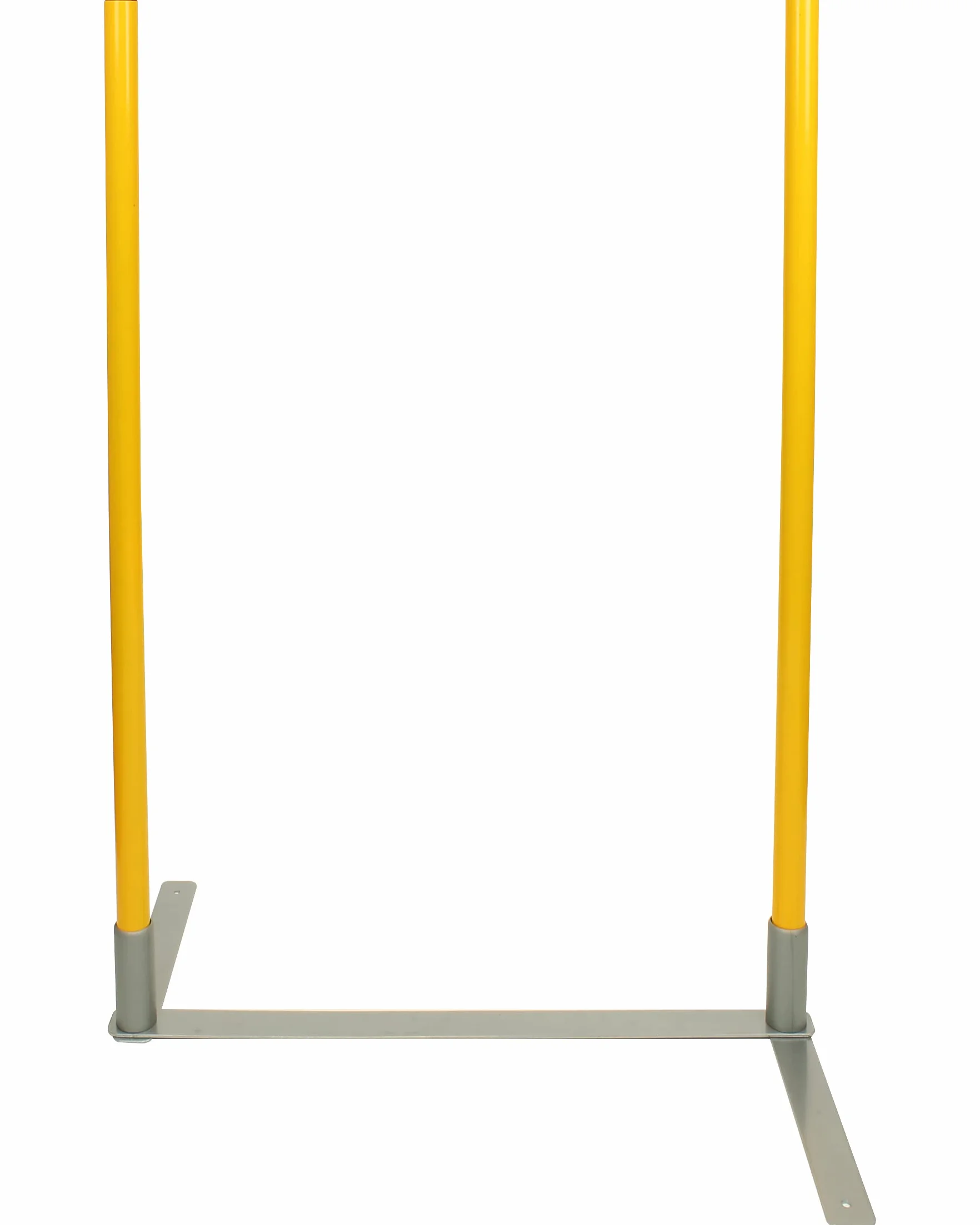 2by2 Weave Poles - Giallo - Set di 2 aste per slalom Agility con base in metallo - per allenamento e costruzione di parcours-espandibili e mobili