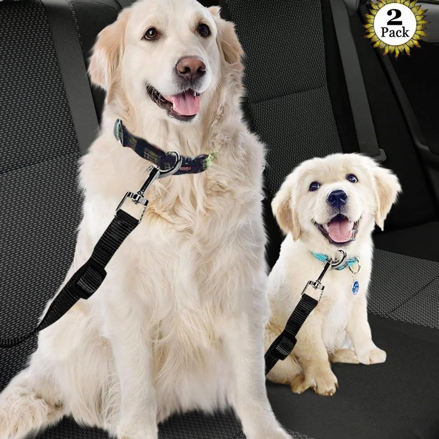 Cintura di sicurezza per cani auto, cintura di sicurezza per cani (2 pezzi) (01)