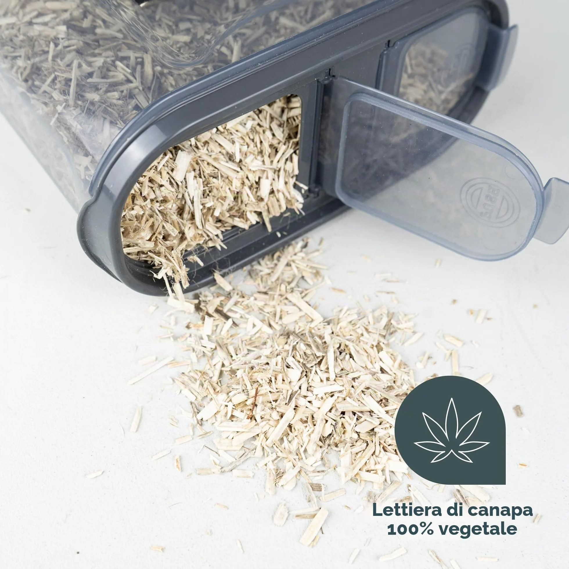 BOXIO - Canapa Lettiera 595,3 g igienica naturale lettiera per l'uso in un WC compostaggio