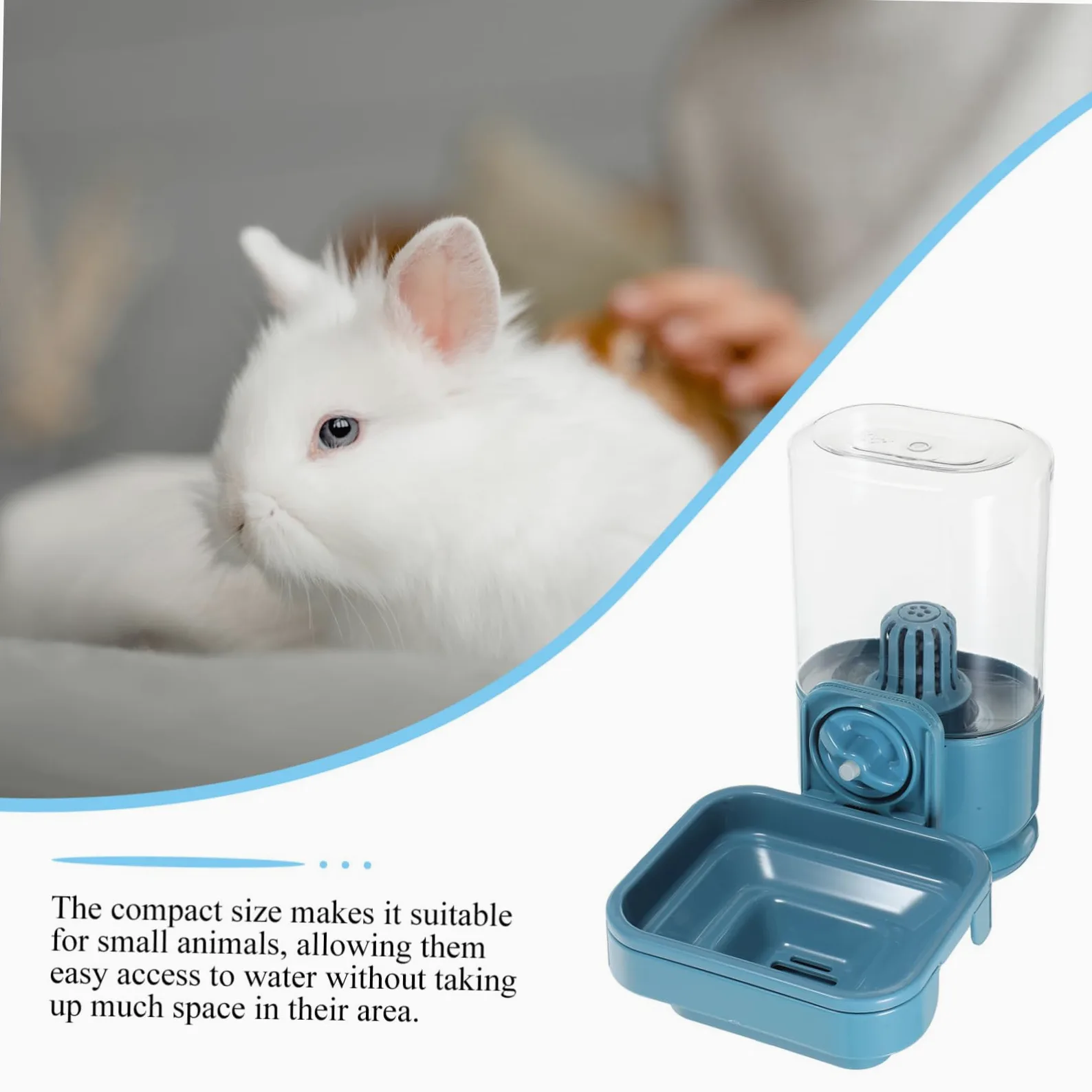 Abaodam Distributore Acqua Per Conigli Mangiatoio Per Piccoli Animali Abbeveratoio in Dispositivo Alimentazione Conigli Dispenser d Acqua Per Gabbia