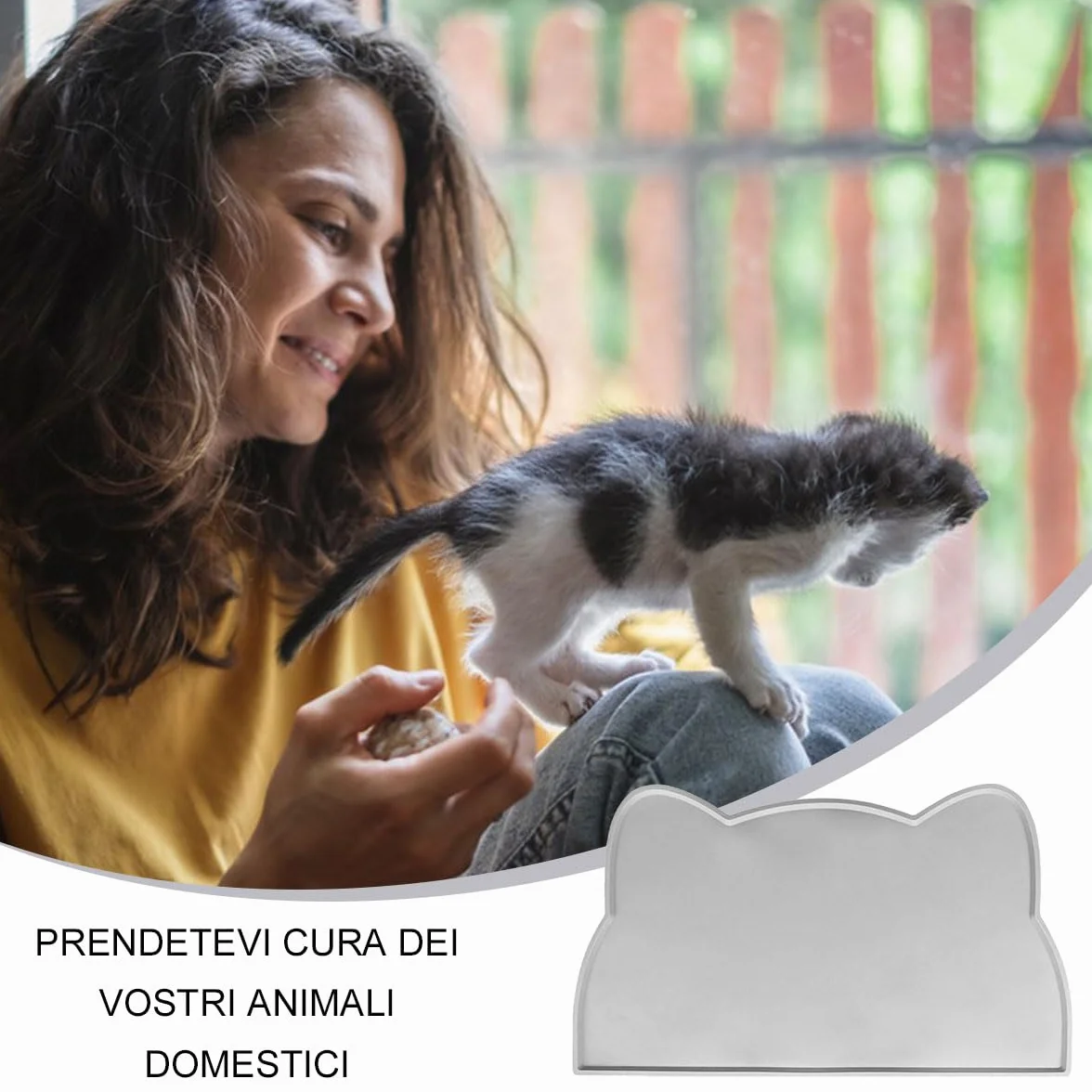 Tappetino Ciotola Cane Gatto,Tappetino per ciotole gatto,Tappetino Ciotola per Cani e Gatti in Silicone,Tappetino Ciotola Cani e Gatti,Antiscivolo Silicone Tappetini Cibo Tappetino Sottociotola
