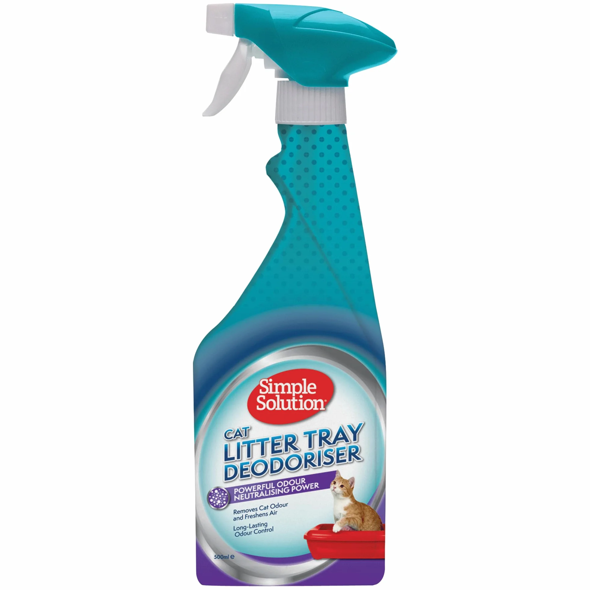 Simple Solution Eliminatore di odori per lettiere per Gatti con Pulizia enzimatica, 500 ml