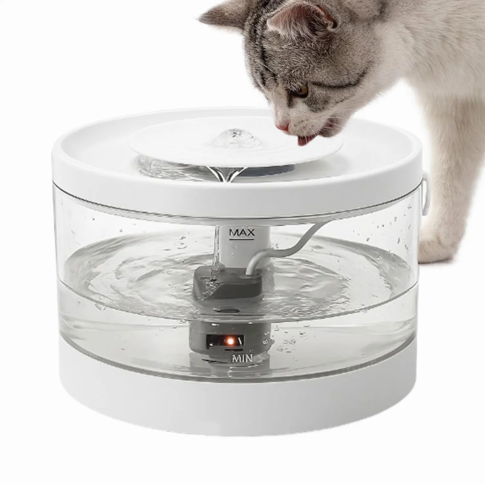 Distributore D'Acqua Per Animali Dispenser Intelligente Silenzioso Grande | Abbeveratoio Automatico Per Per Gatti Cani Cuccioli Interno Casa Soggiorno Pavimento Angolo