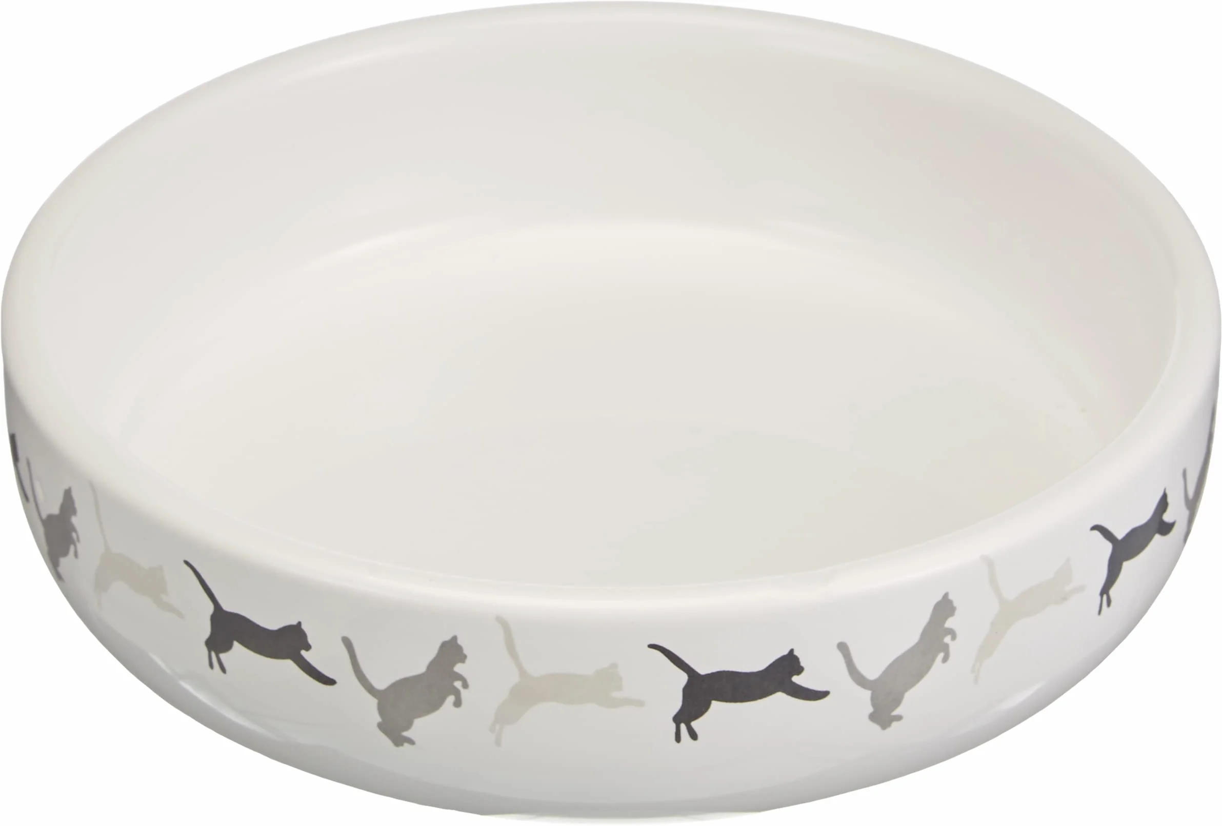 Trixie 42341 - Ciotola in Ceramica per Erba di Gatto, ø 15 × 4 cm, 50 g, Colore: Bianco
