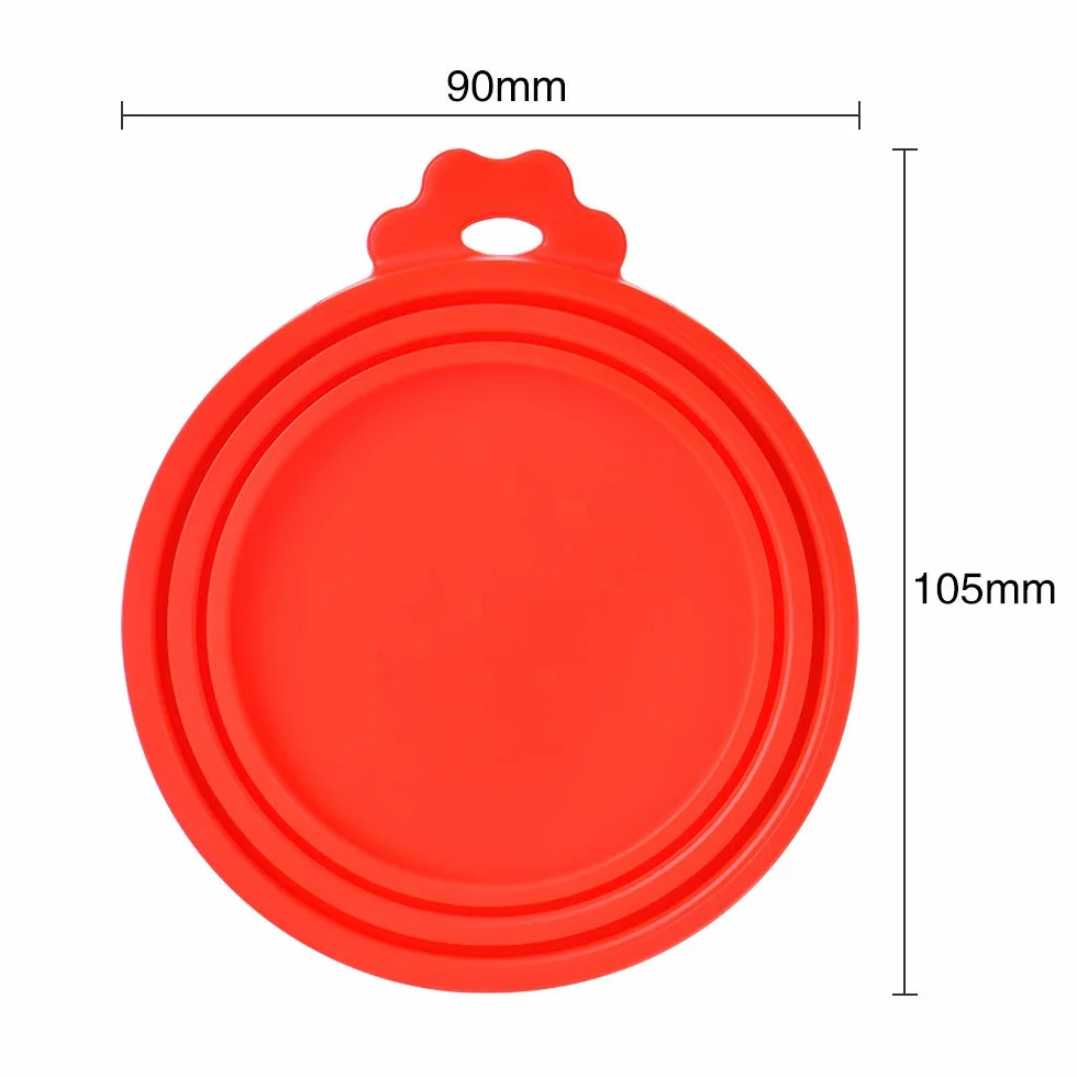 Queta Confezione da 6 coperchi per alimenti per animali. Coperchio in silicone, tappo elastico in scatola per lattine.