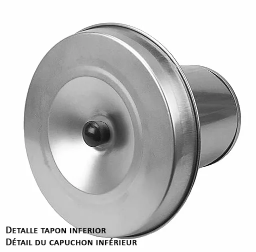 Suinga Abbeveratoio per polli 2L, in acciaio inox, antiruggine, senza BPA, senza bordi pericolosi, erogatore d'acqua per polli, 24x19 cm
