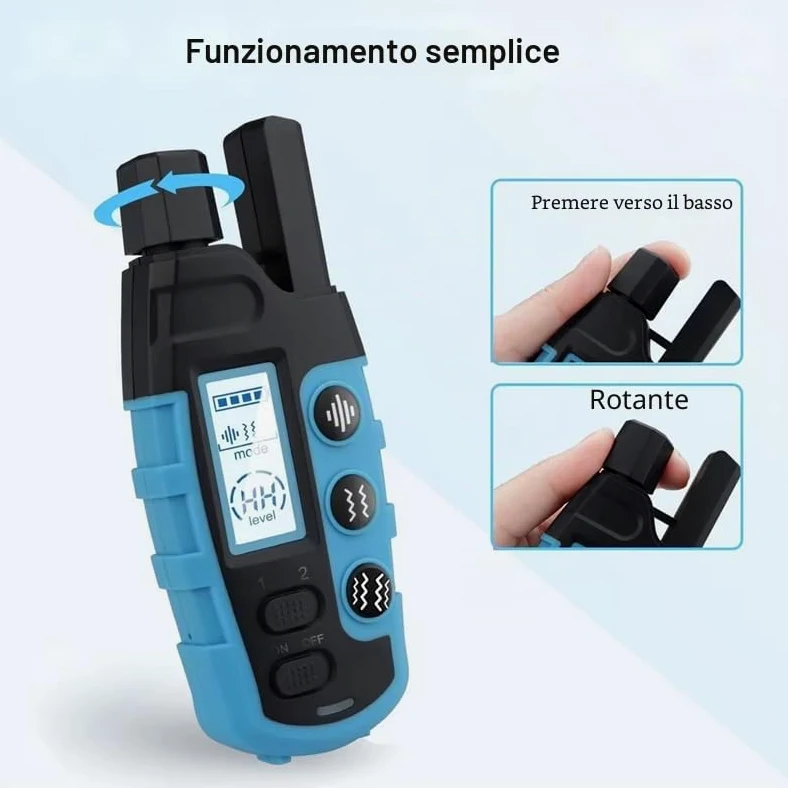 Collare da Addestramento per Cani | Portata XXL di 3000 m | Conforme Nuova Legge Benessere Animali 2026 | 3 moda Beep, Vibrazione, Boost Vibrazione | Per cani di Tutte le Taglie |