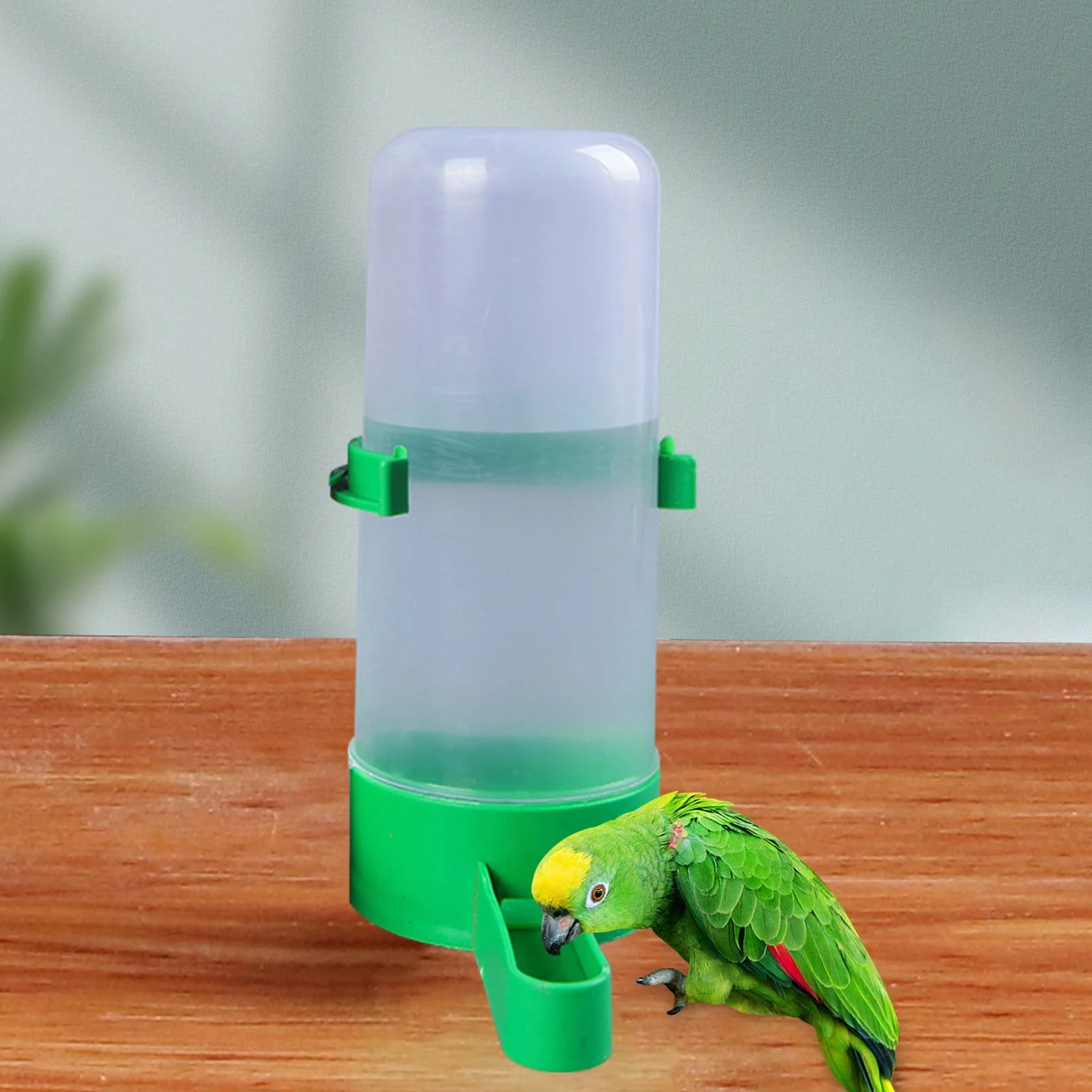Keptfeet Distributore Automatico di Acqua,Distributore d'Acqua per Uccelli per Gabbia - Contenitore per abbeveratoio, Gabbia per Uccelli con distributore d'Acqua per pappagalli Budgie Cockatiel