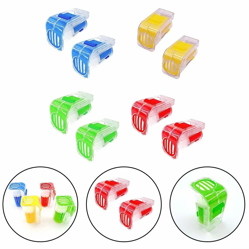 2 bottiglie per marcatura ape regina con gabbia in plastica per marcatura controllata e manipolazione delle api regine in blu