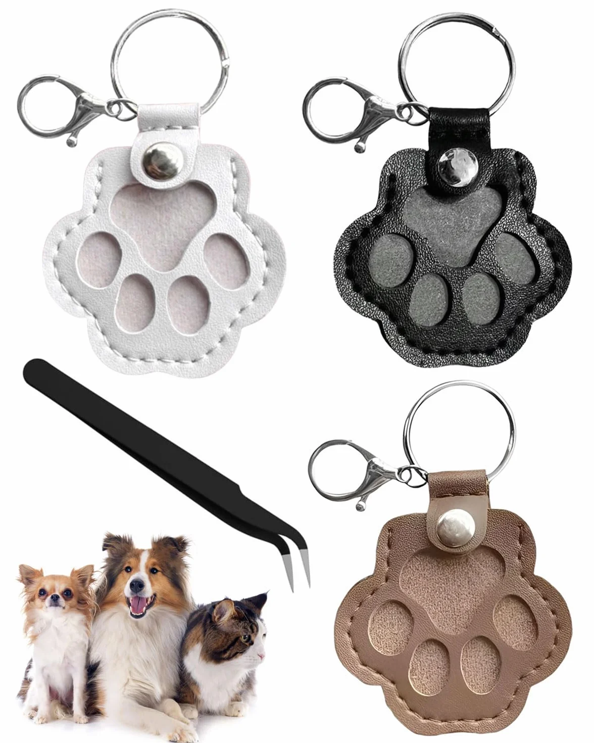 Portachiavi Memorial Hair Keeper per Peli di Animali Domestici Cane Gatto