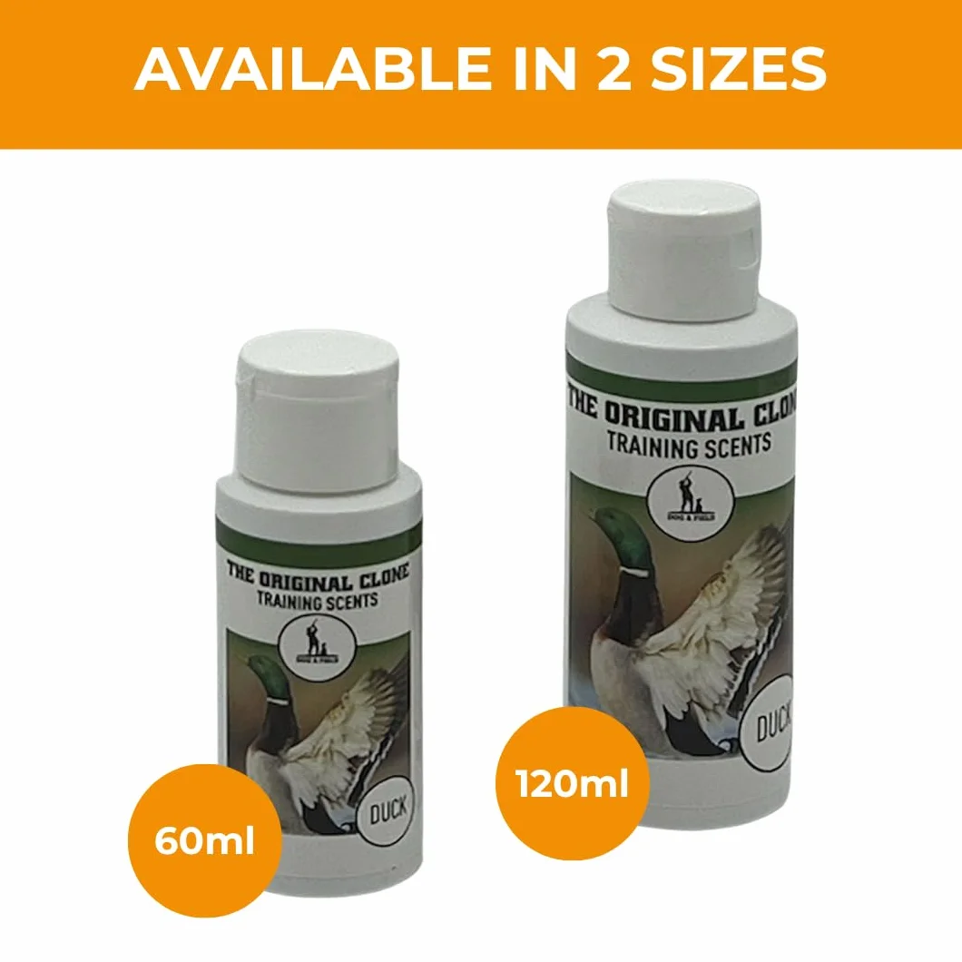 Dog & Field The Original Clone Dog Training Scents Gundog & Scent Training con fagiano, anatra, coniglio e gallo cedrone liquido profumato (anatra, 120 ml)