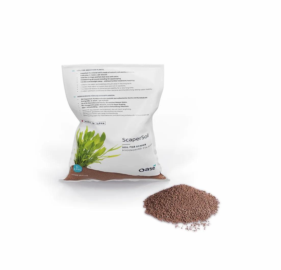 OASE ScaperLine Soil 88043 - Soil, fondo per piante, 3 l, marrone, grana da 1,5 mm a 3 mm