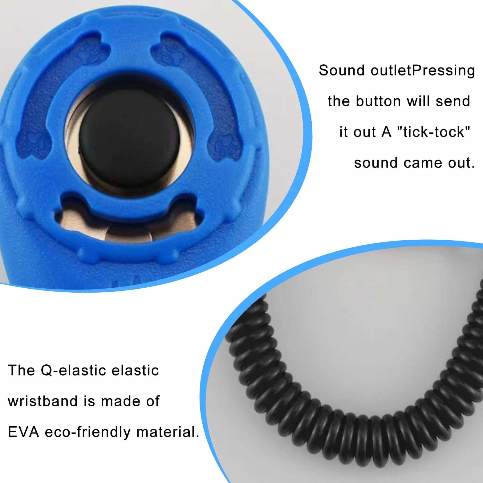 GBKDQQ Clicker professionale per cani, 16 pezzi, con cinturino da polso, clicker con grande pulsante per cani, gatti, cavalli, educazione e addestramento del cane