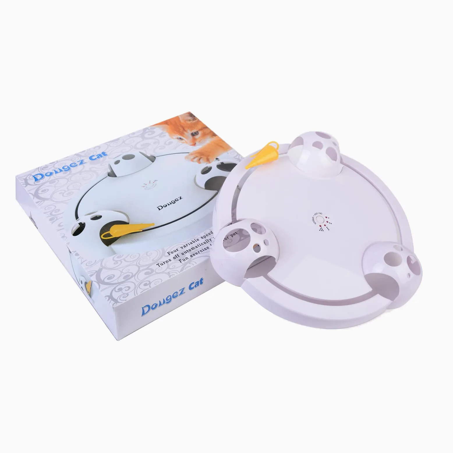 Giocattolo per gatti giocattolo elettrico in movimento giocattolo interattivo per gattini al coperto che inseguono esercizi di miglioramento Gatti interattivi per interni elettrici in
