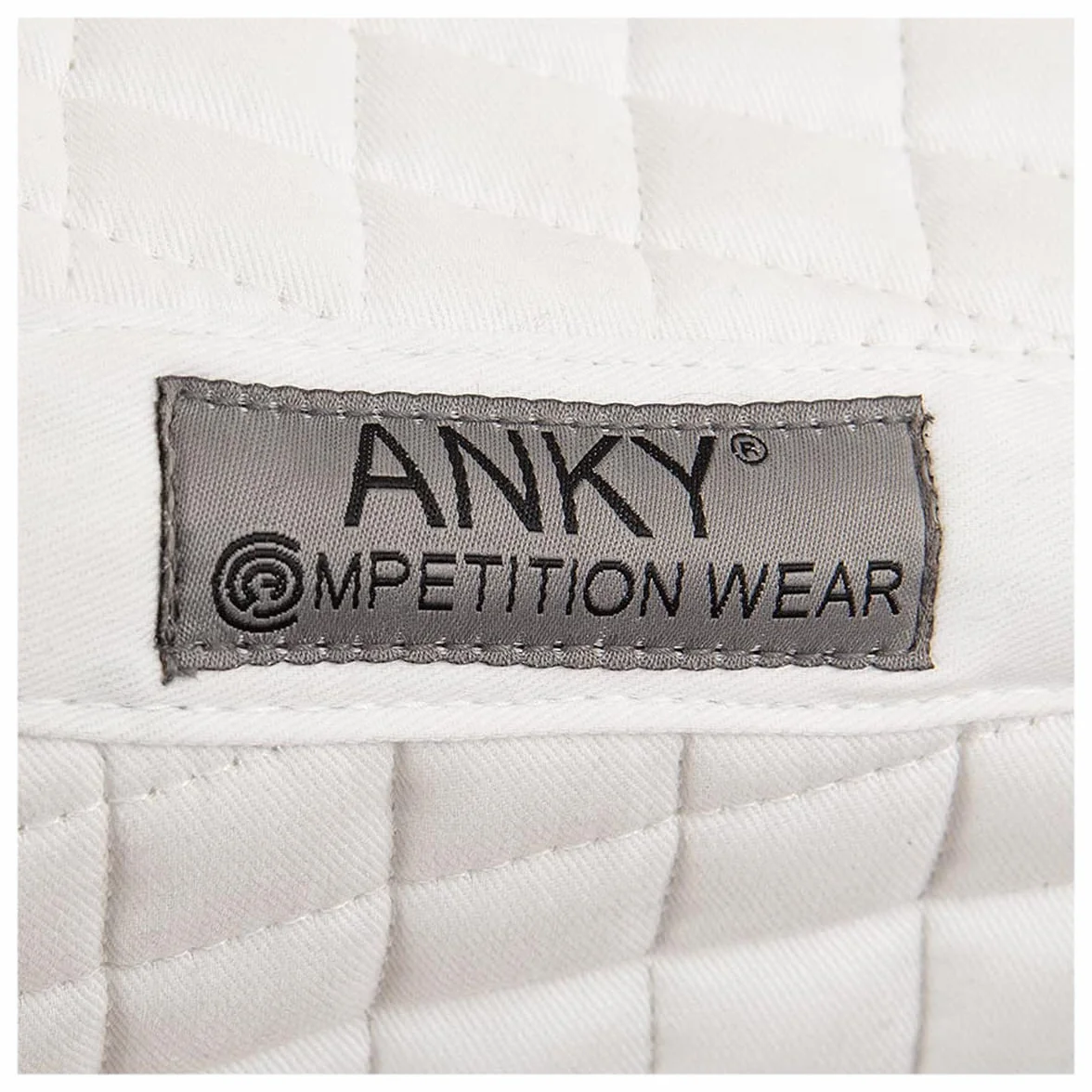 Anky Selle Pad Limited Edition Cotton Twill in Size: Dressage Full (EU). - Bianco - Dressage Full