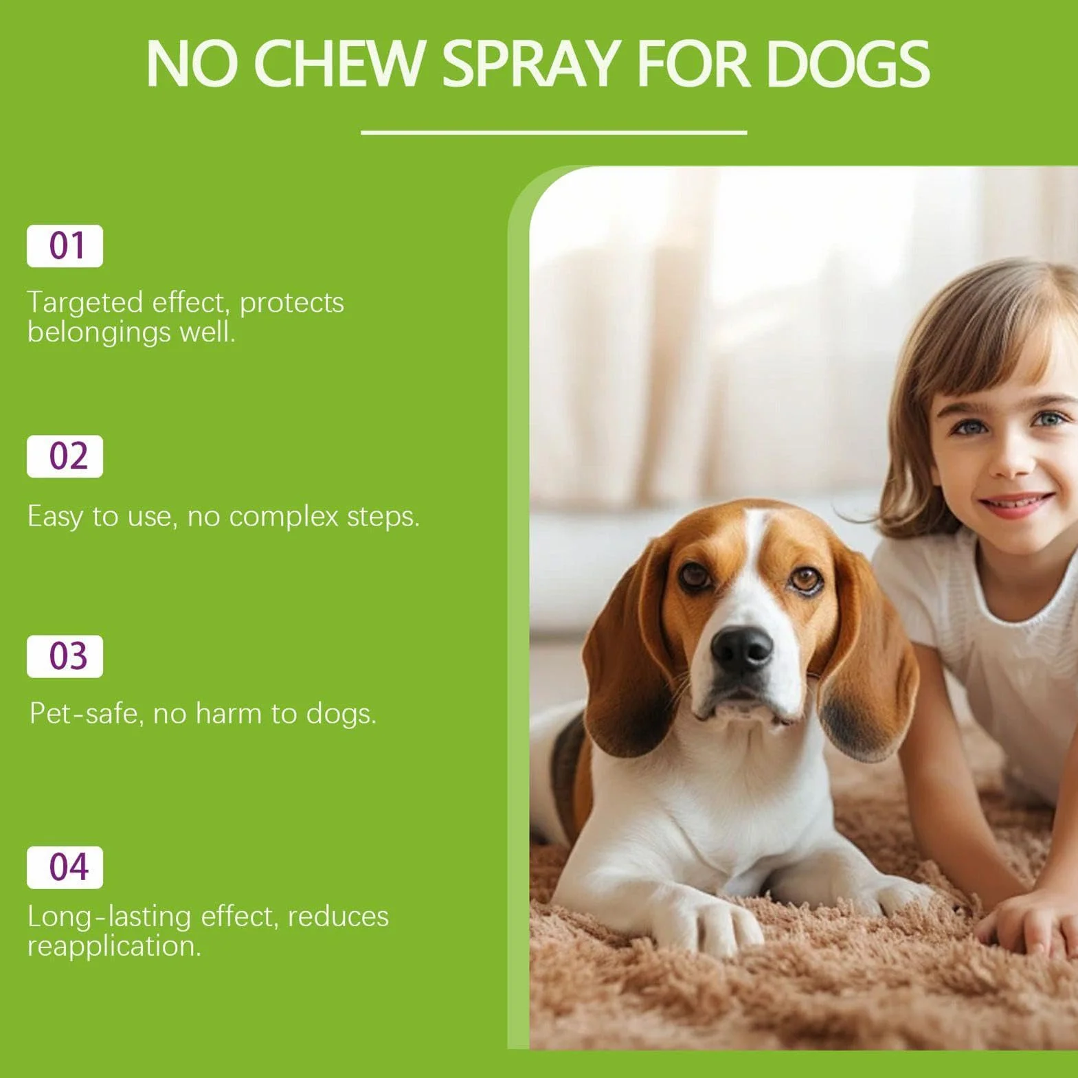Generico Dog Anti Chew Spray - 100ml Bitter Training Solution, Behavior Correction Spray for Puppies And Dogs, Protect Furniture Carpet Plants Trash Areas Indoor Outdoor Use