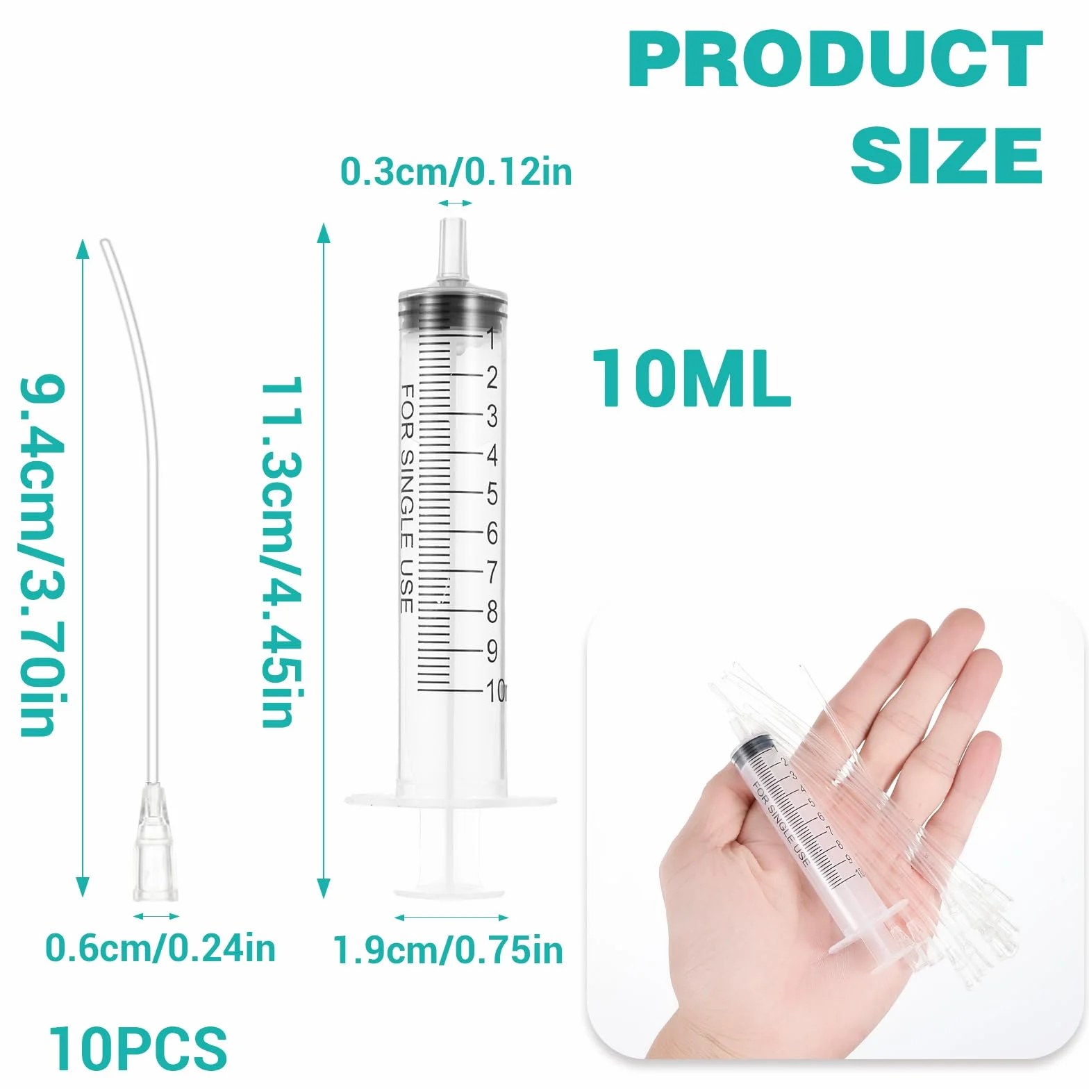JIEYAO 10 tubi per l'alimentazione degli uccelli giovani, 2 siringhe da 10 ml, con tubo, accessori per alimentatore, siringa per mangime, cannula per l'alimentazione a mano, per uccelli, pappagalli,