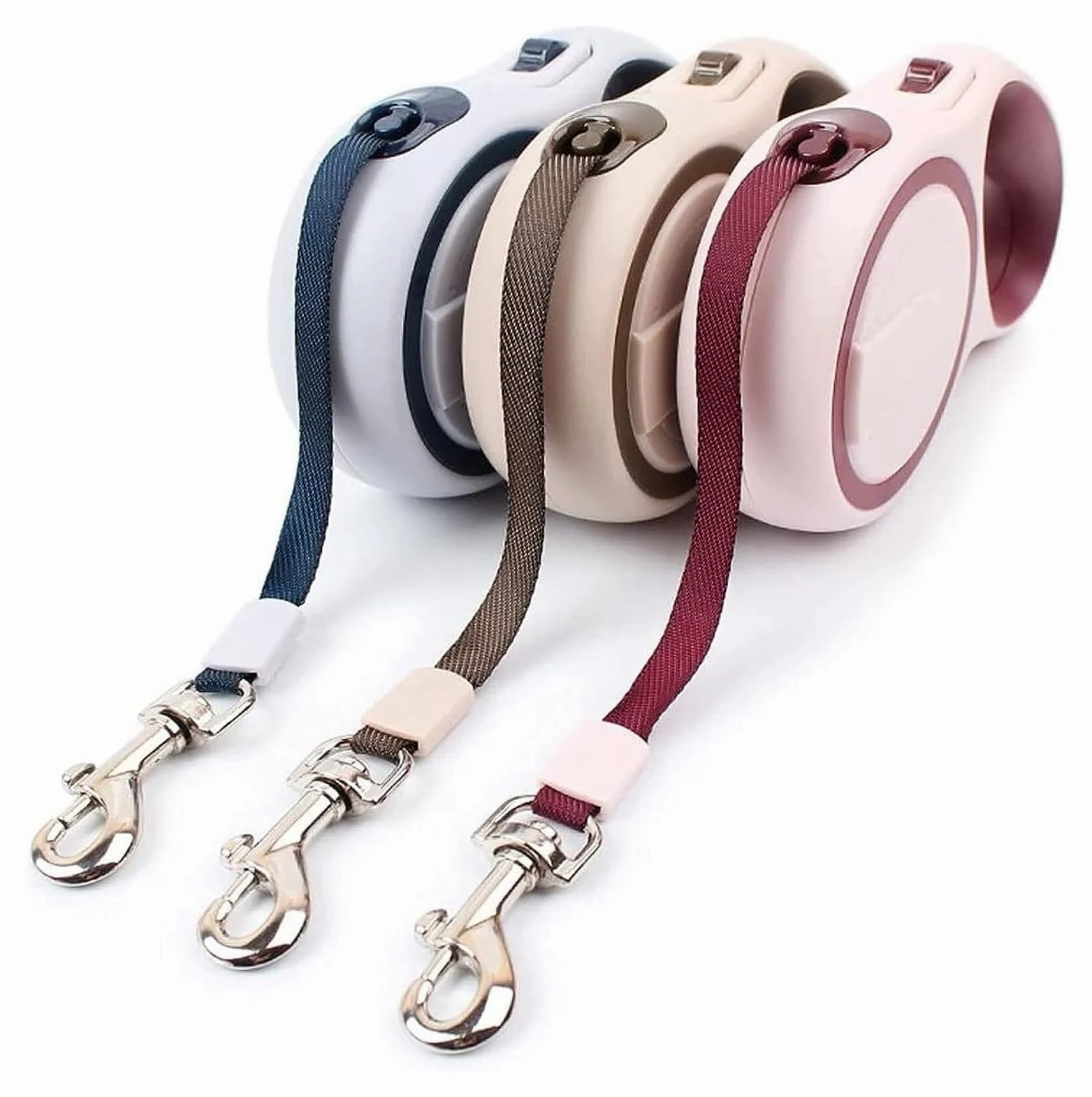 Guinzaglio Estensibile 5 M Flexi Per Cani Fino A 20 Kg, Manico Antiscivolo Con Blocco E Sblocco Rapido, Espandibile Fino A 5m Addestramento Automatico Per Cani Retrattile ( Color : Pink , Size : 3m )