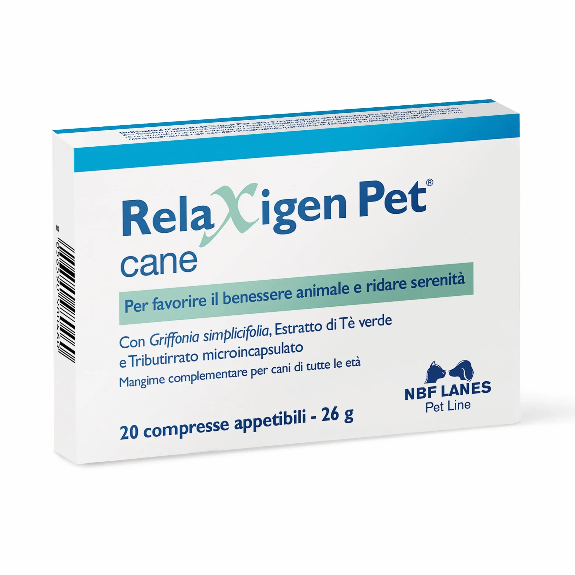 Relaxigen Pet Cane 20 Compresse Appetibili per Cani di Taglia Medio-Grande