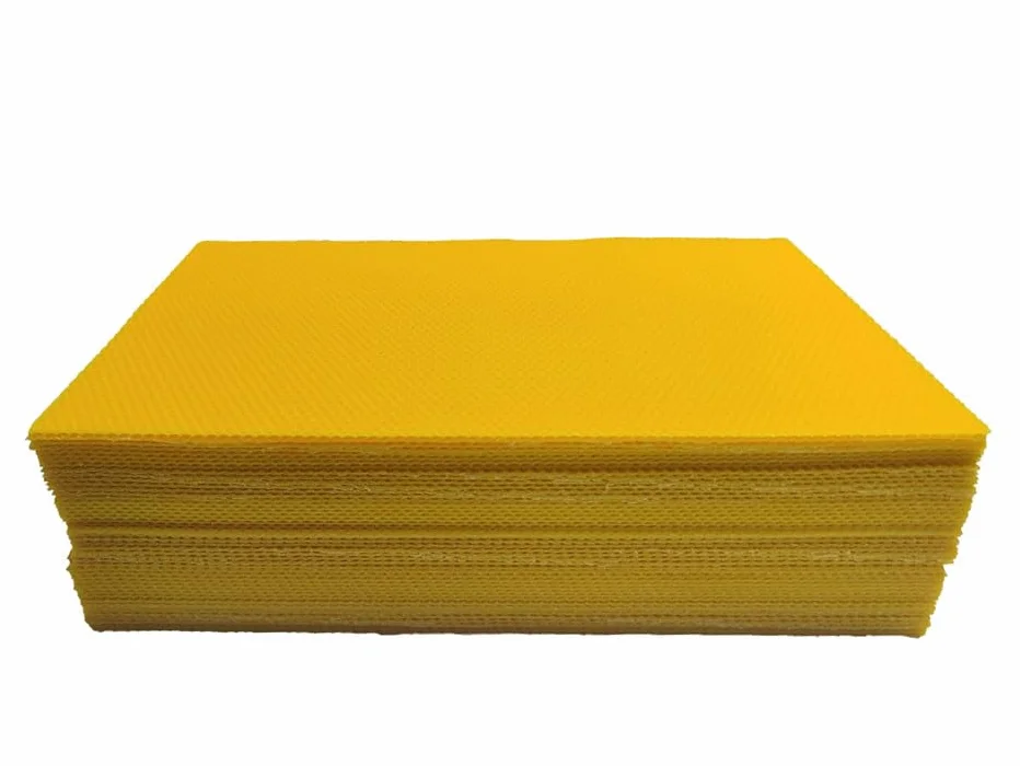 Mondo Ape Fogli cerei, Cera d'api al 100%, Fogli cerei Tipo Fuso da Nido - 5 kg - Apicoltura - Made in Italy