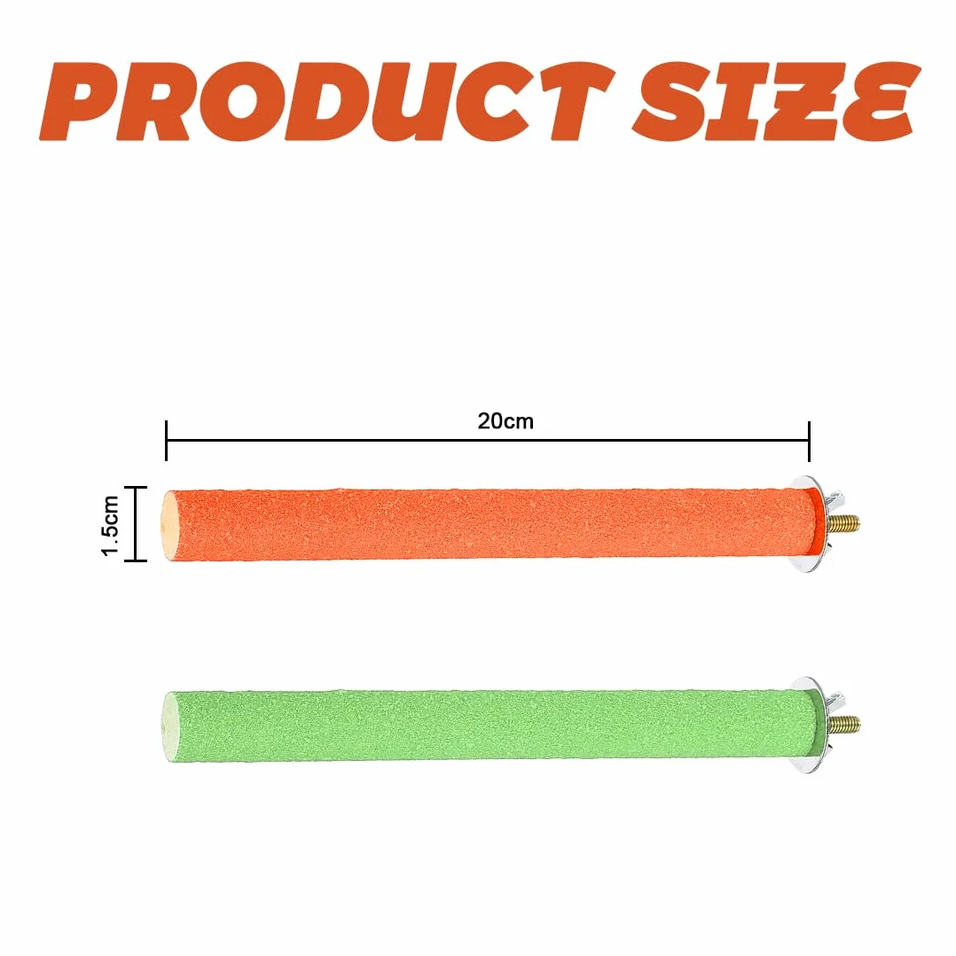 3 set posatoi giocattoli per pappagalli - uccello masticare casa pulizia piattaforma, colore casuale