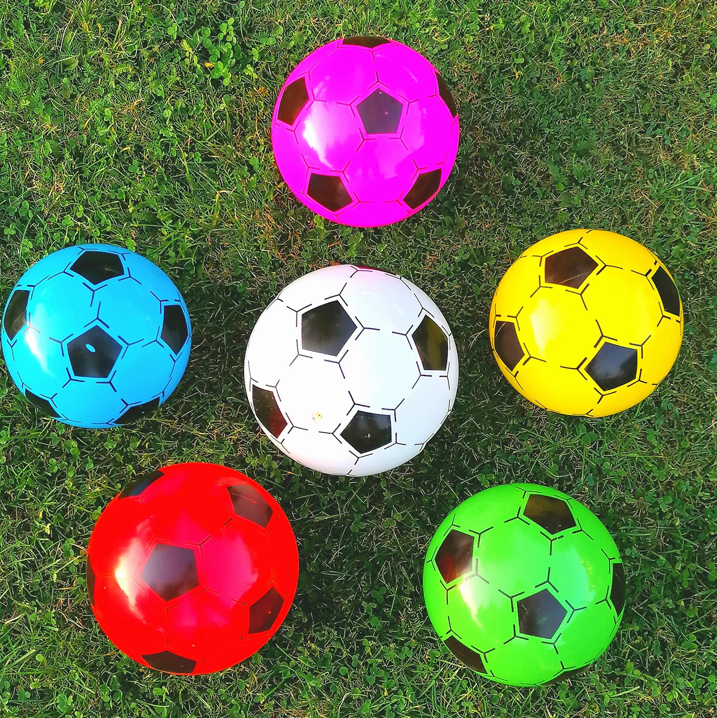 Palloncini da calcio in plastica 20 cm 12 pezzi