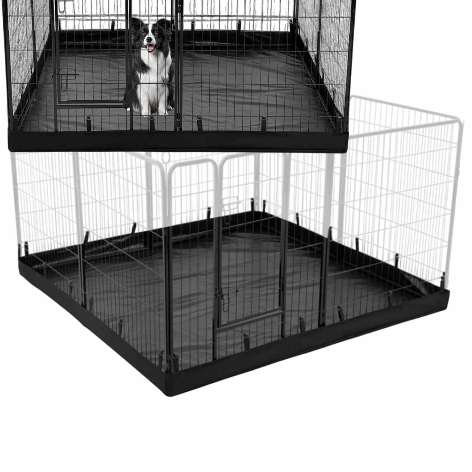Tappetino per gabbia per cuccioli, impermeabile, antiscivolo, lavabile, fodera per gabbie per cani, tappetino per cuccioli, tappetino per addestramento pulito e parto, protezione per il pavimento per
