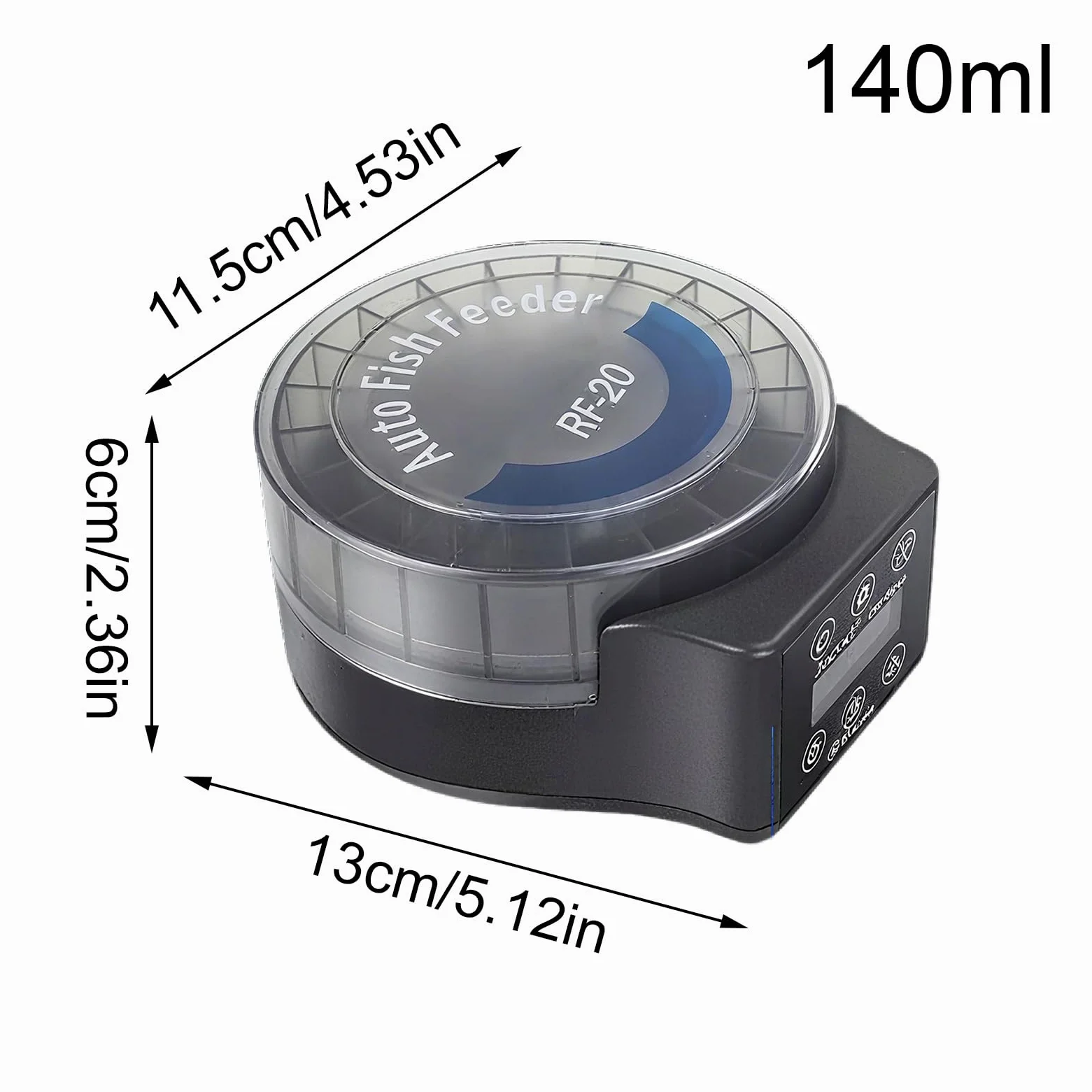 Alimentatore Automatico Per Acquario 6 Timer Alimentatore Automatico per | Alimentatore per Pesci Programmabile per Tartarughe Betta Axolotl Gamberi Acqua Dolce e Salata