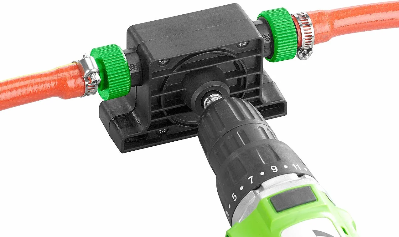 Royal Gardineer Aquarium Water Pump Accessories - pompa trapano: Adattatore per pompa per trapano, per il pompaggio e lo svuotamento dell'acqua, Adattatore per tubo (avvitatore a batteria con, con)